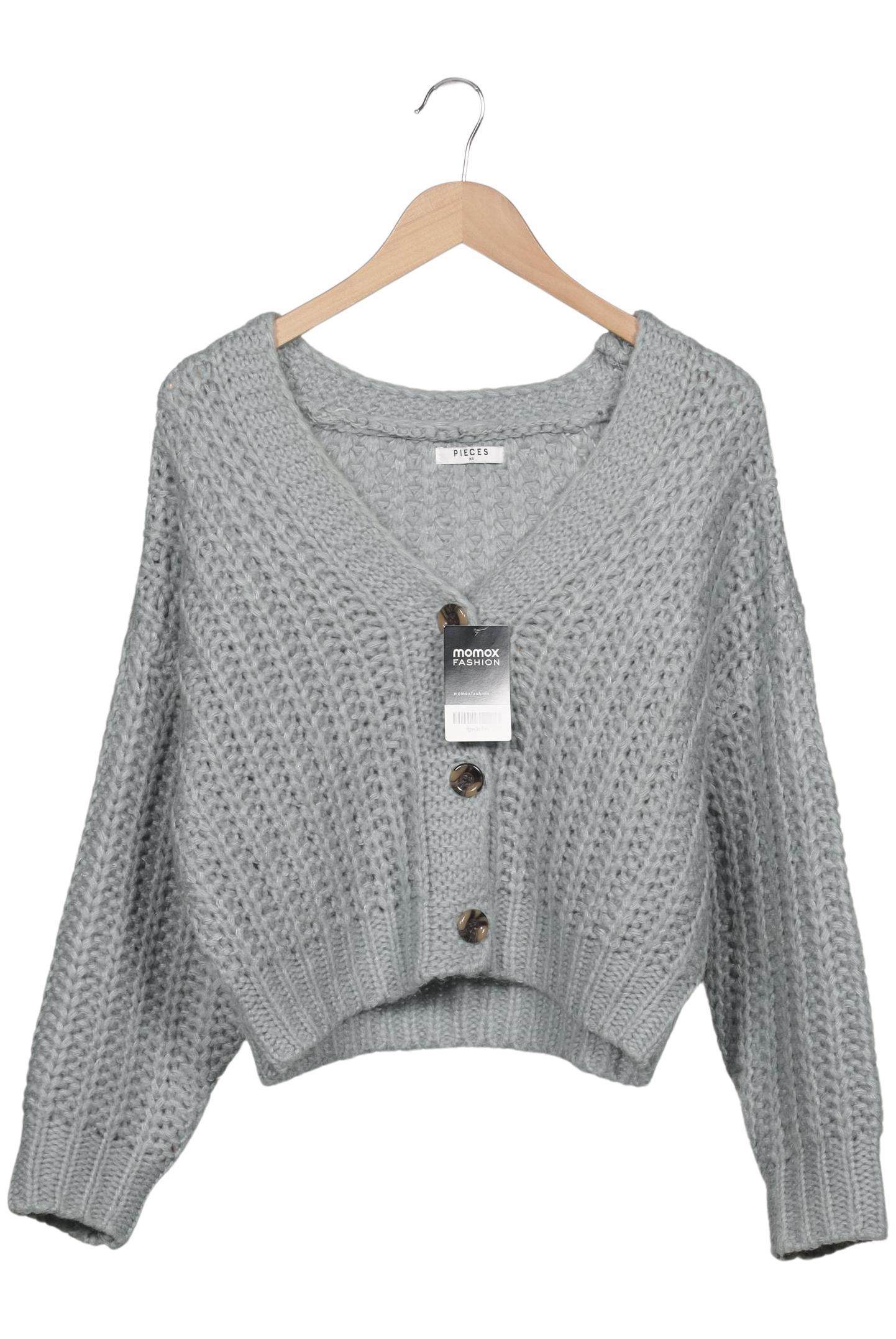 

pieces Damen Strickjacke, grau, Gr. 34