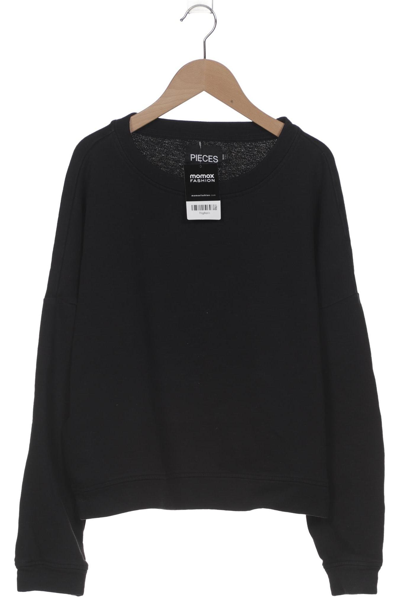 

pieces Damen Sweatshirt, schwarz, Gr. 42