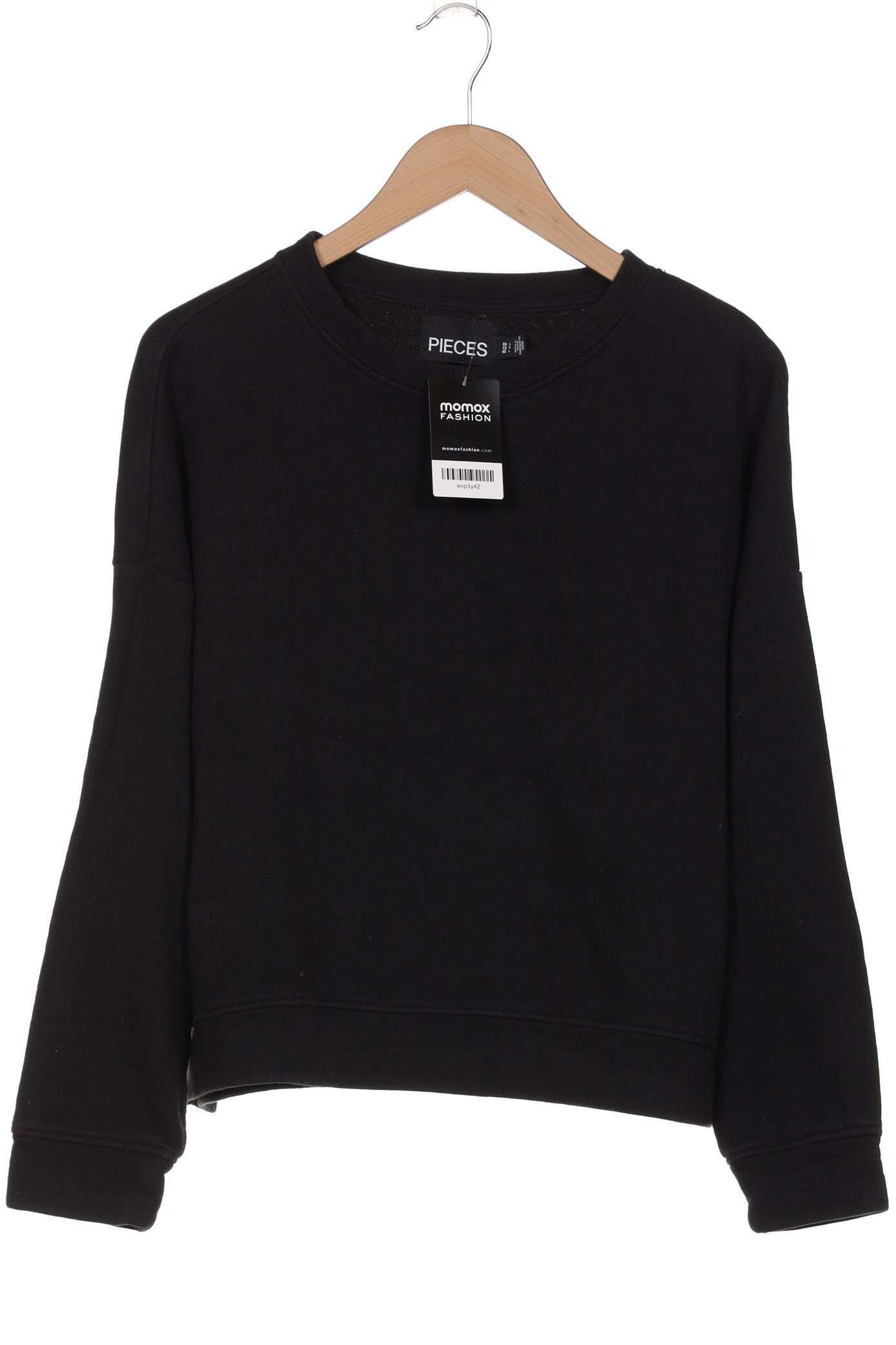 

pieces Damen Sweatshirt, schwarz, Gr. 42