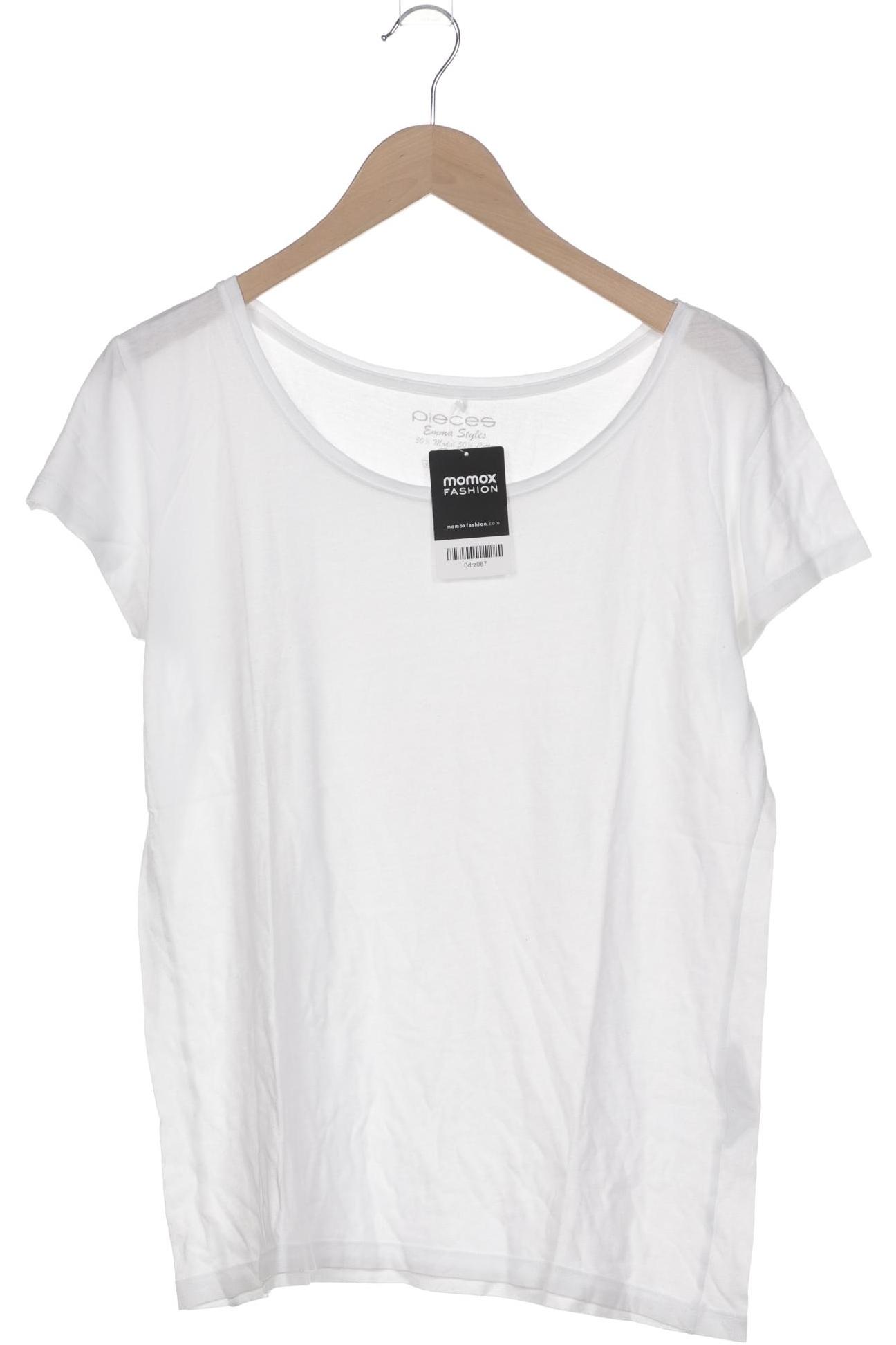

pieces Damen T-Shirt, weiß, Gr. 42