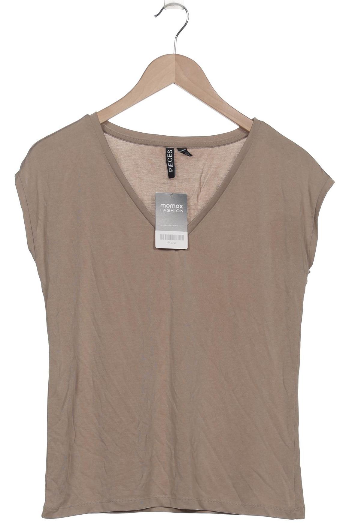 

pieces Damen T-Shirt, beige, Gr. 36