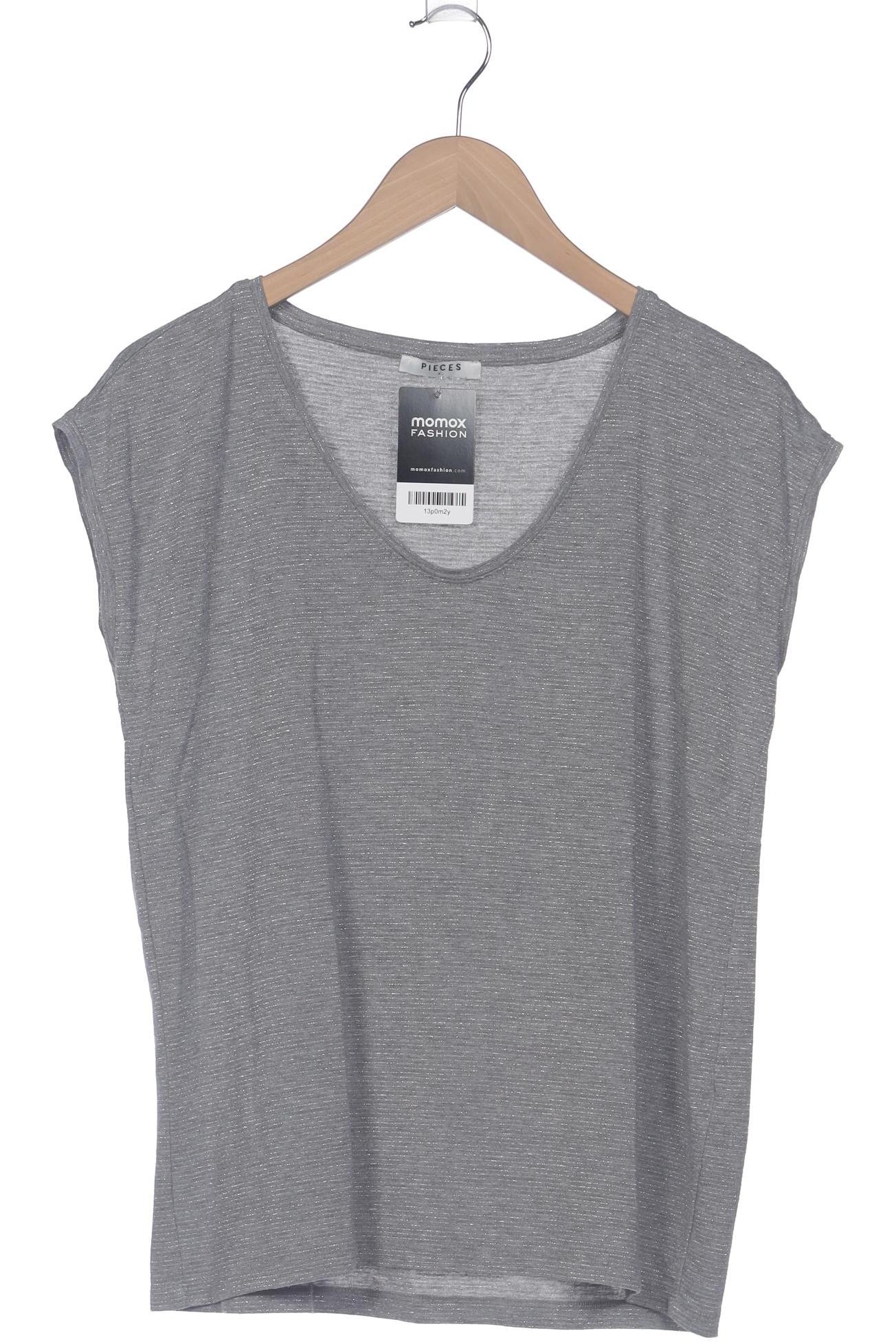 

pieces Damen T-Shirt, grau, Gr. 44