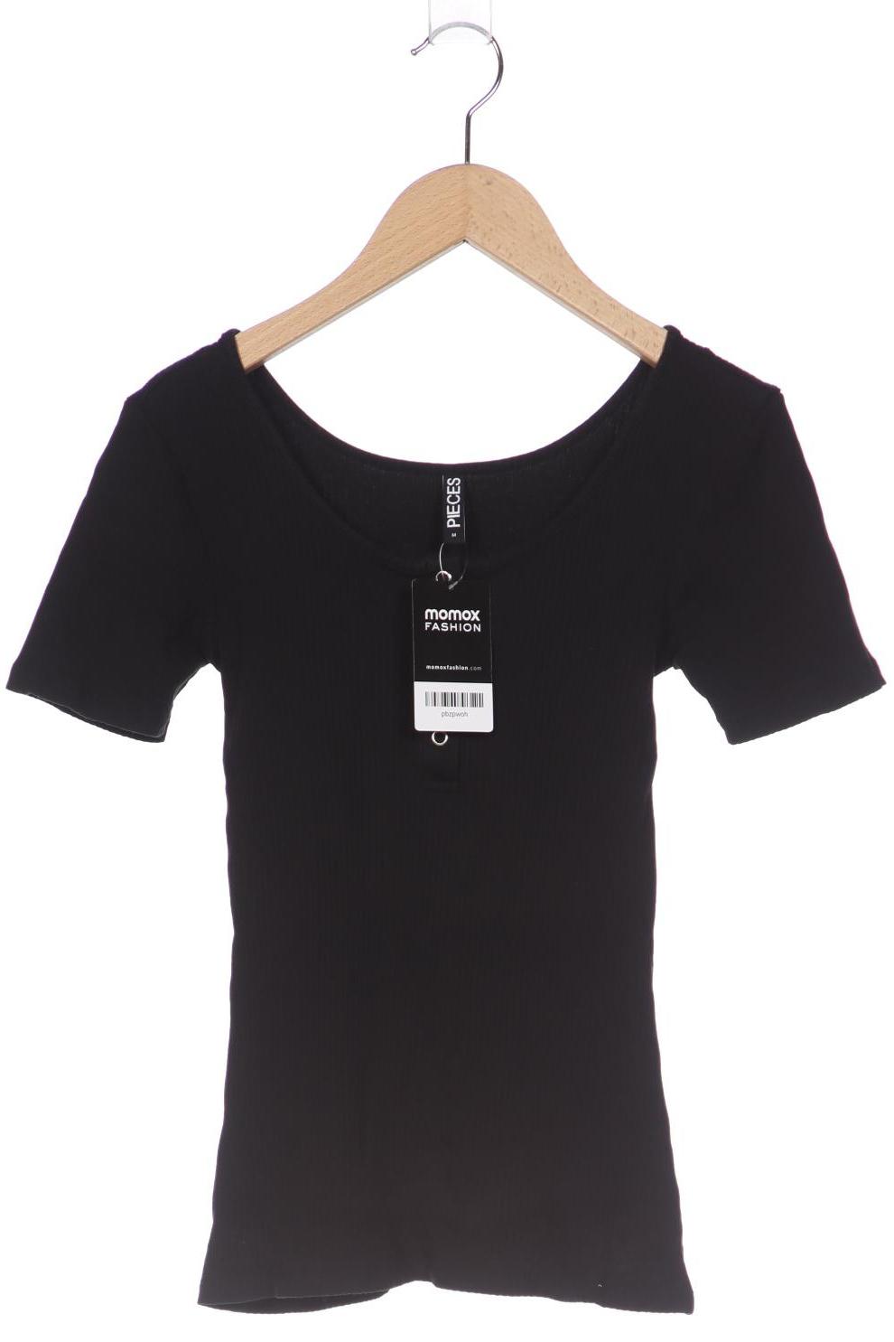 

pieces Damen T-Shirt, schwarz, Gr. 38