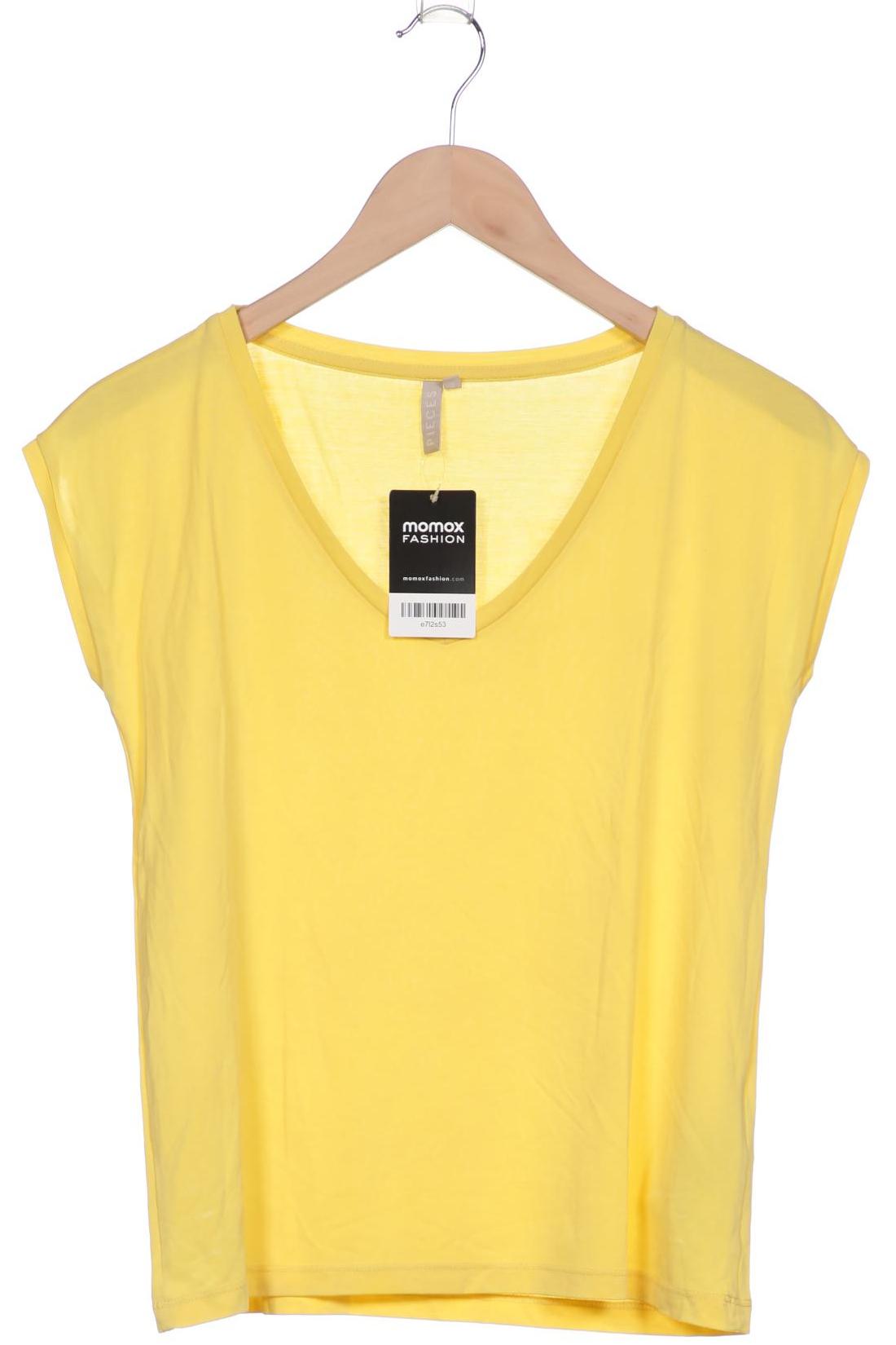 

pieces Damen T-Shirt, gelb, Gr. 34