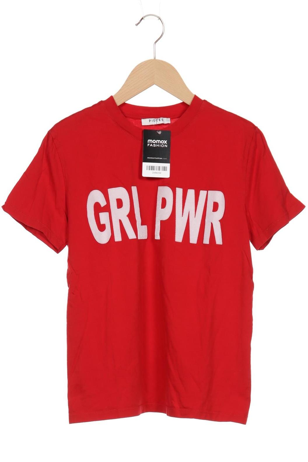 

pieces Damen T-Shirt, rot, Gr. 36