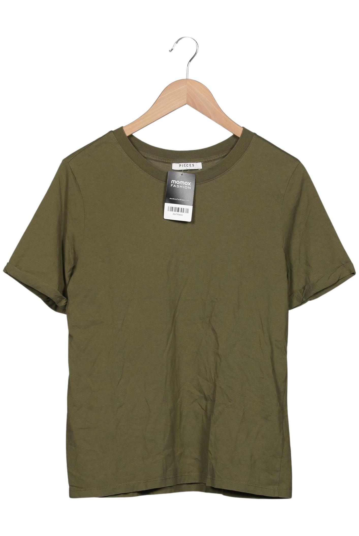 

pieces Damen T-Shirt, grün, Gr. 42