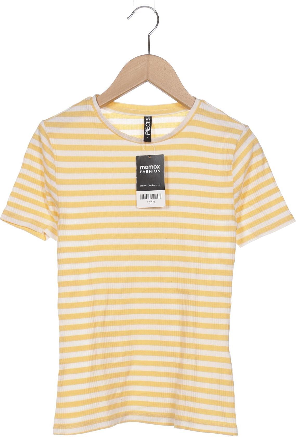 

pieces Damen T-Shirt, gelb, Gr. 36