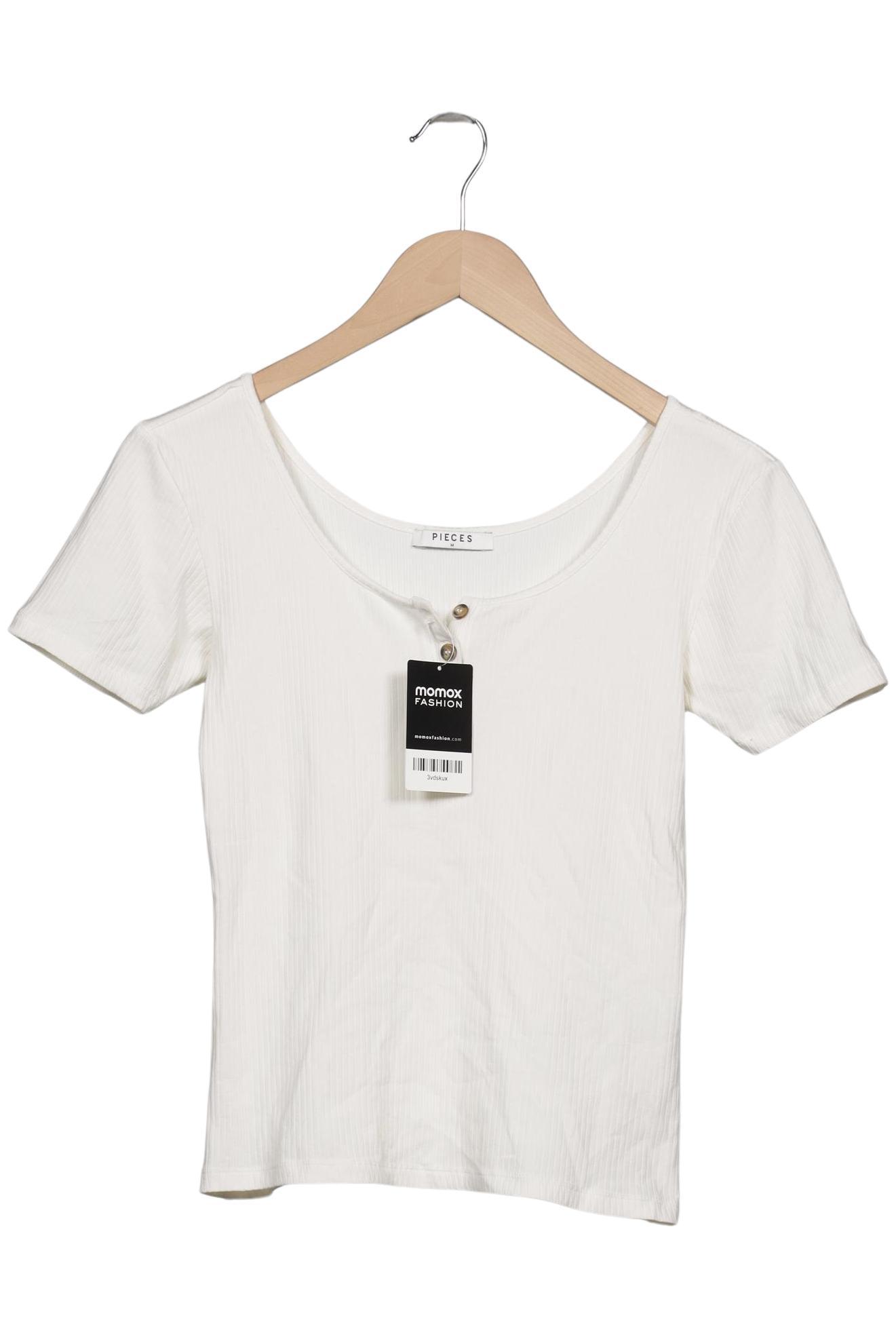 

pieces Damen T-Shirt, weiß, Gr. 38