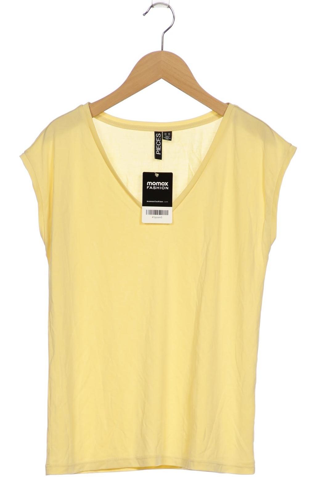 

pieces Damen T-Shirt, gelb, Gr. 34