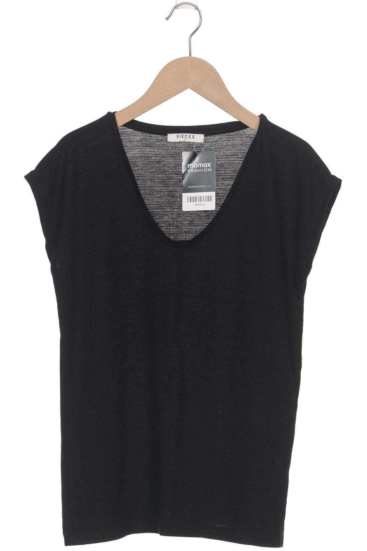 

pieces Damen T-Shirt, schwarz, Gr. 34