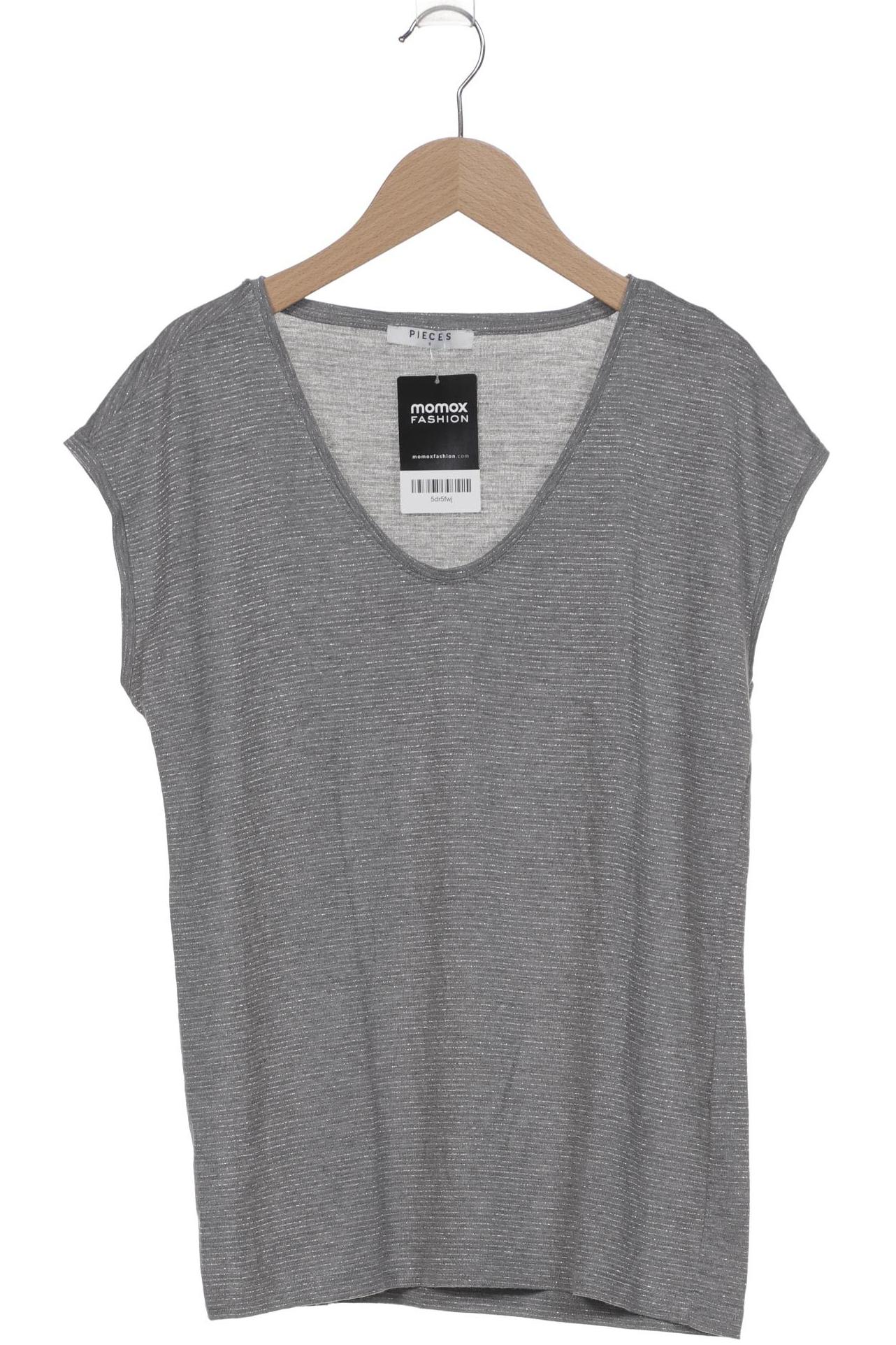 

pieces Damen T-Shirt, grau, Gr. 36