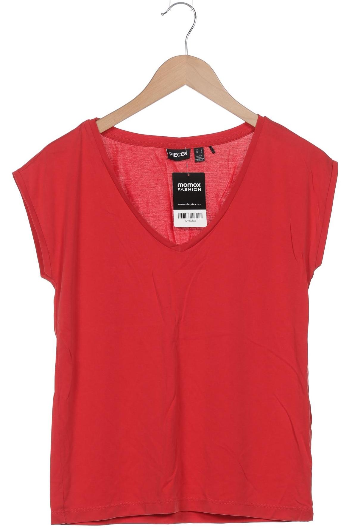 

pieces Damen T-Shirt, rot, Gr. 36