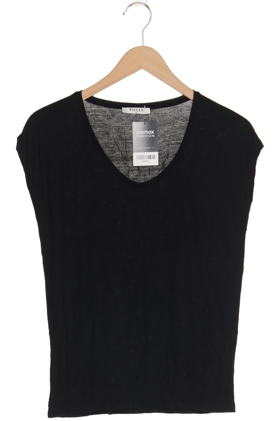 

pieces Damen T-Shirt, schwarz, Gr. 34