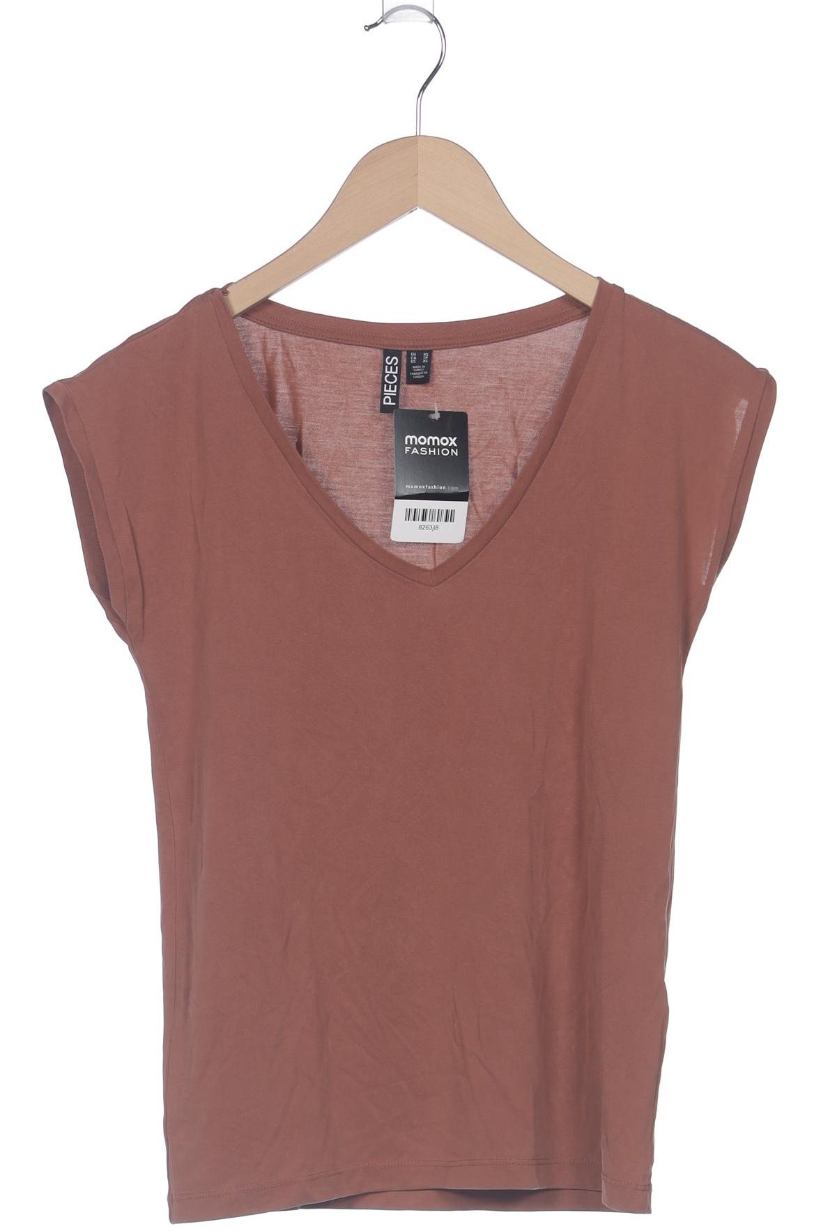 

pieces Damen T-Shirt, braun, Gr. 34