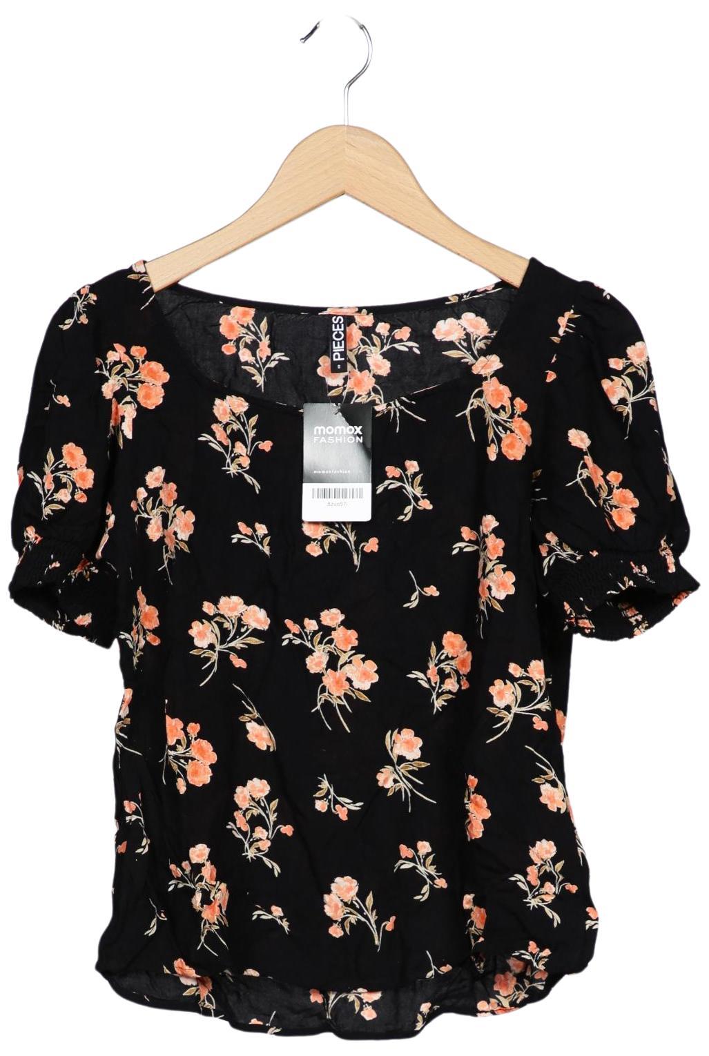 

pieces Damen T-Shirt, schwarz, Gr. 36