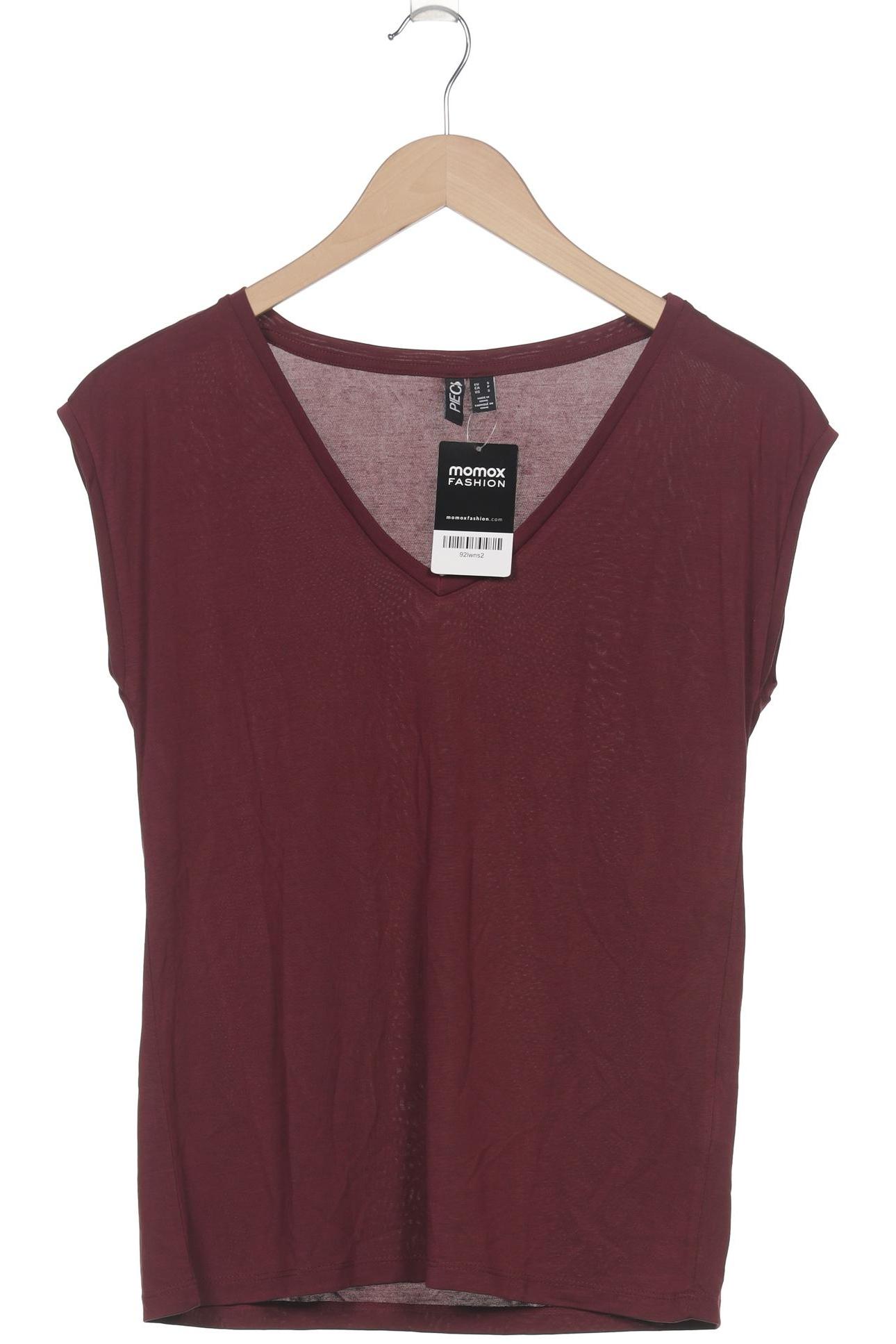 

pieces Damen T-Shirt, bordeaux, Gr. 36
