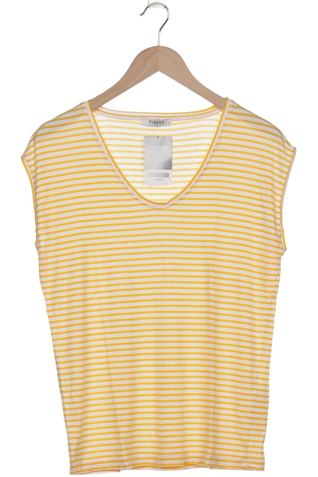 

pieces Damen T-Shirt, gelb, Gr. 38