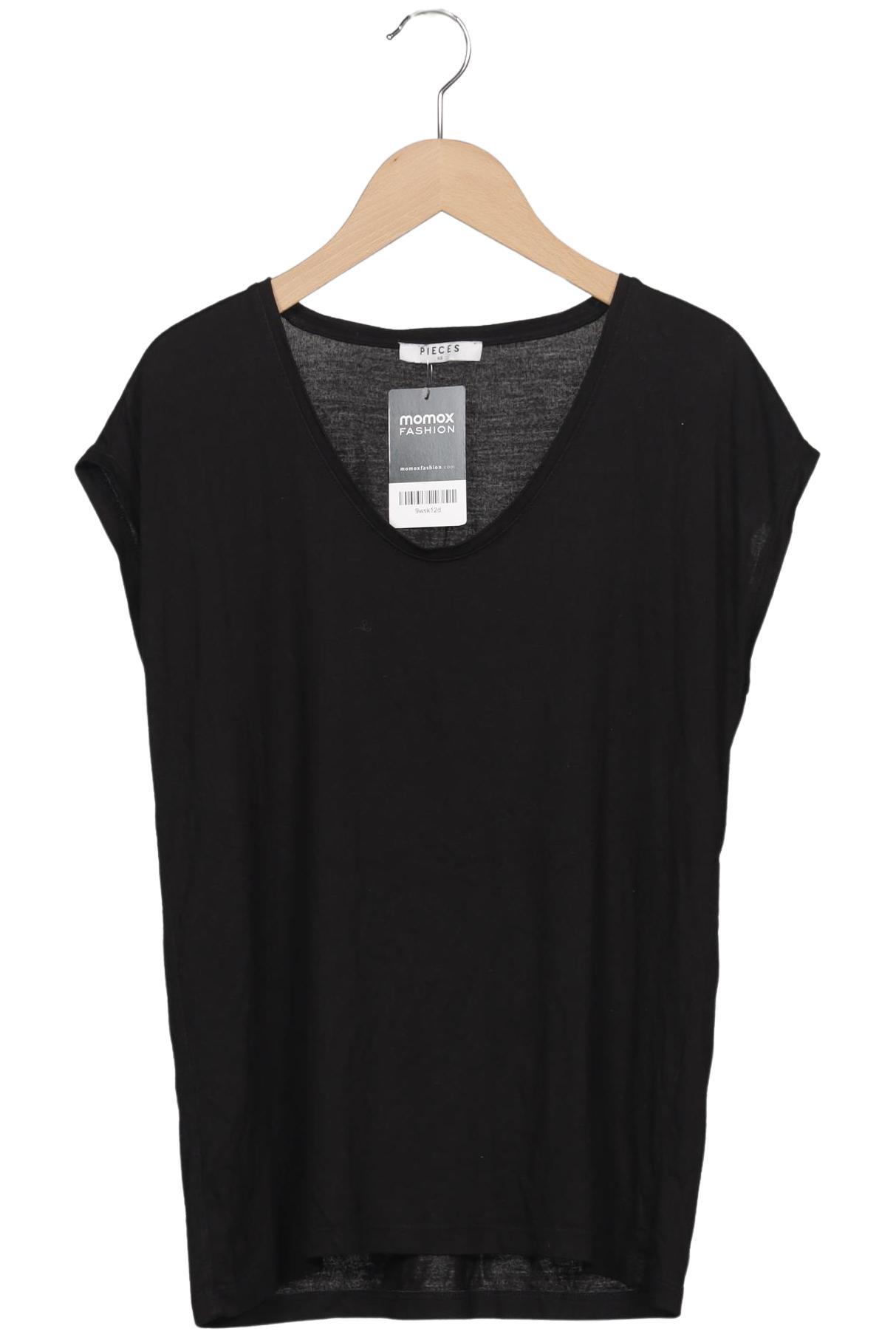 

pieces Damen T-Shirt, schwarz, Gr. 34