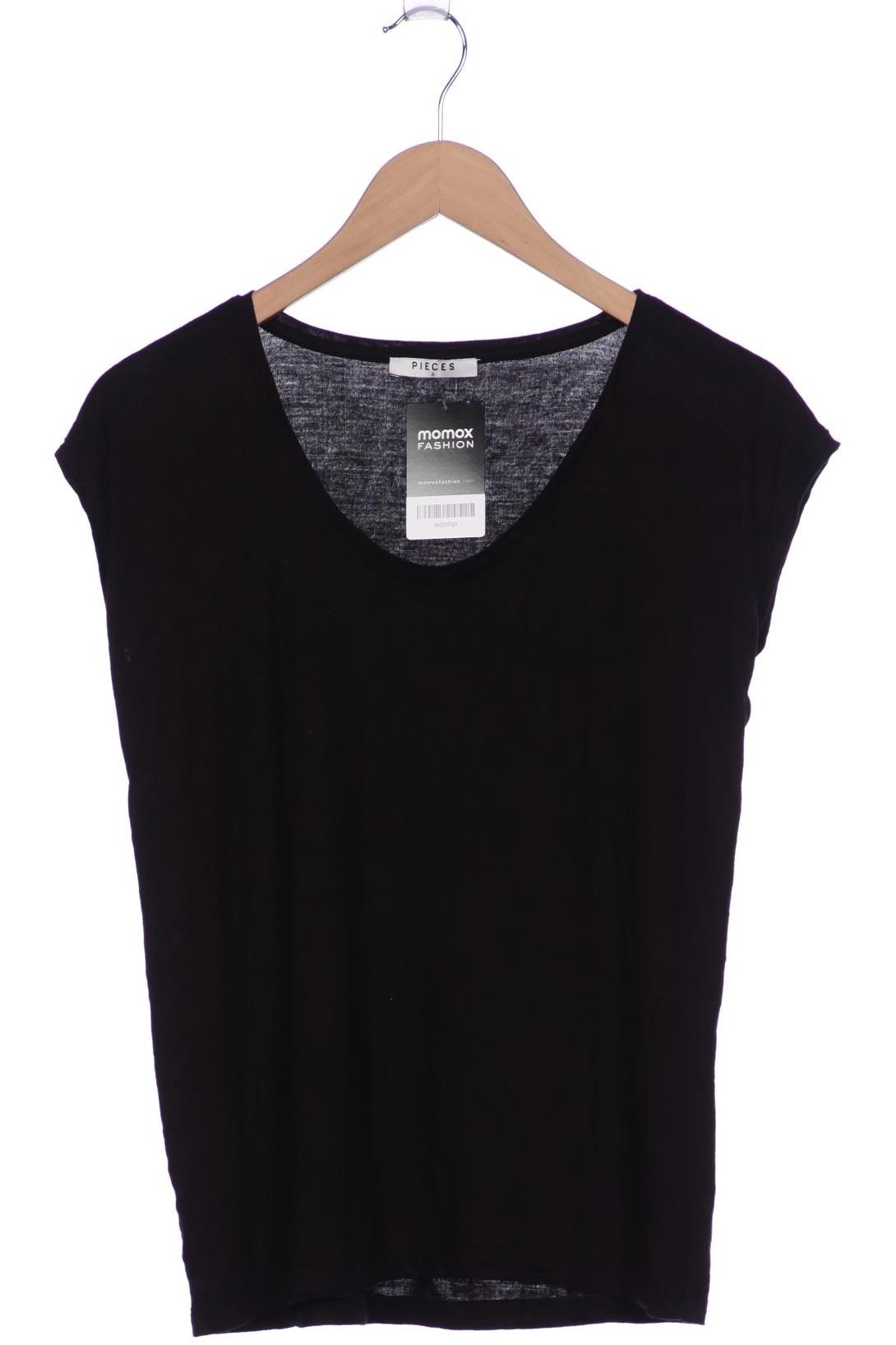 

pieces Damen T-Shirt, schwarz, Gr. 36