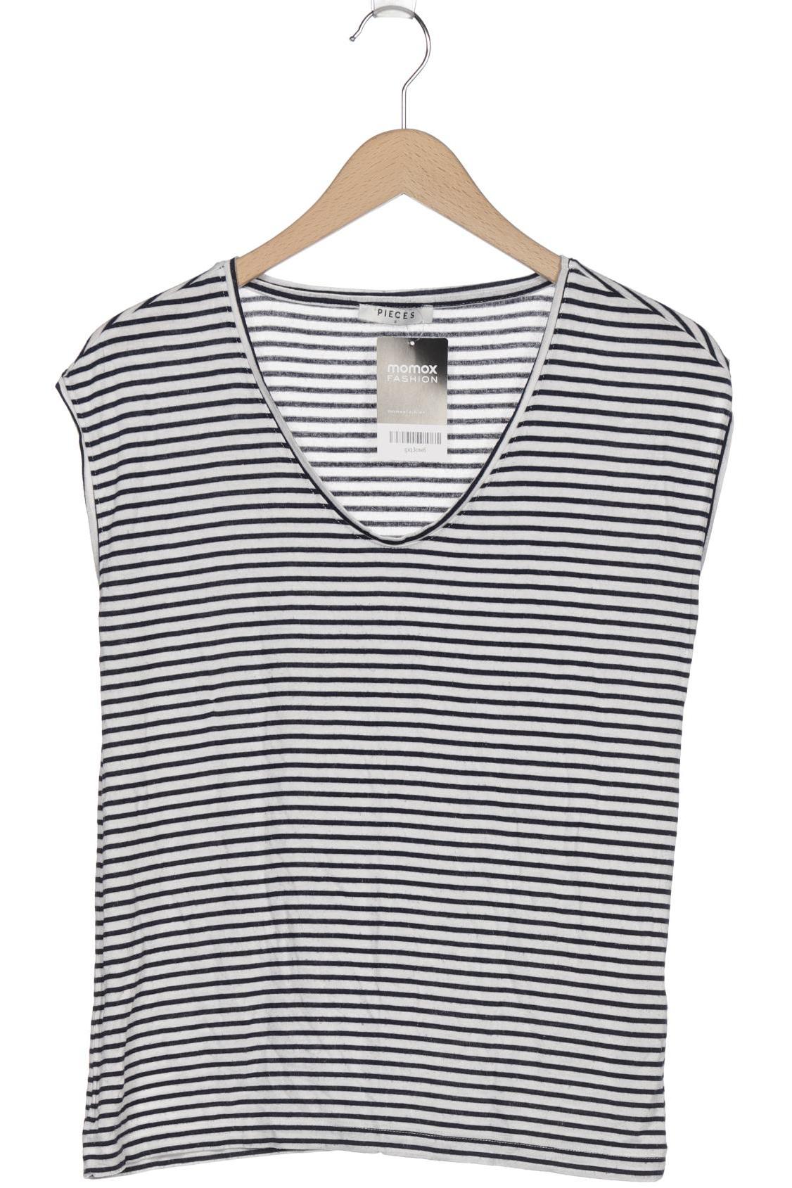 

pieces Damen T-Shirt, weiß, Gr. 36