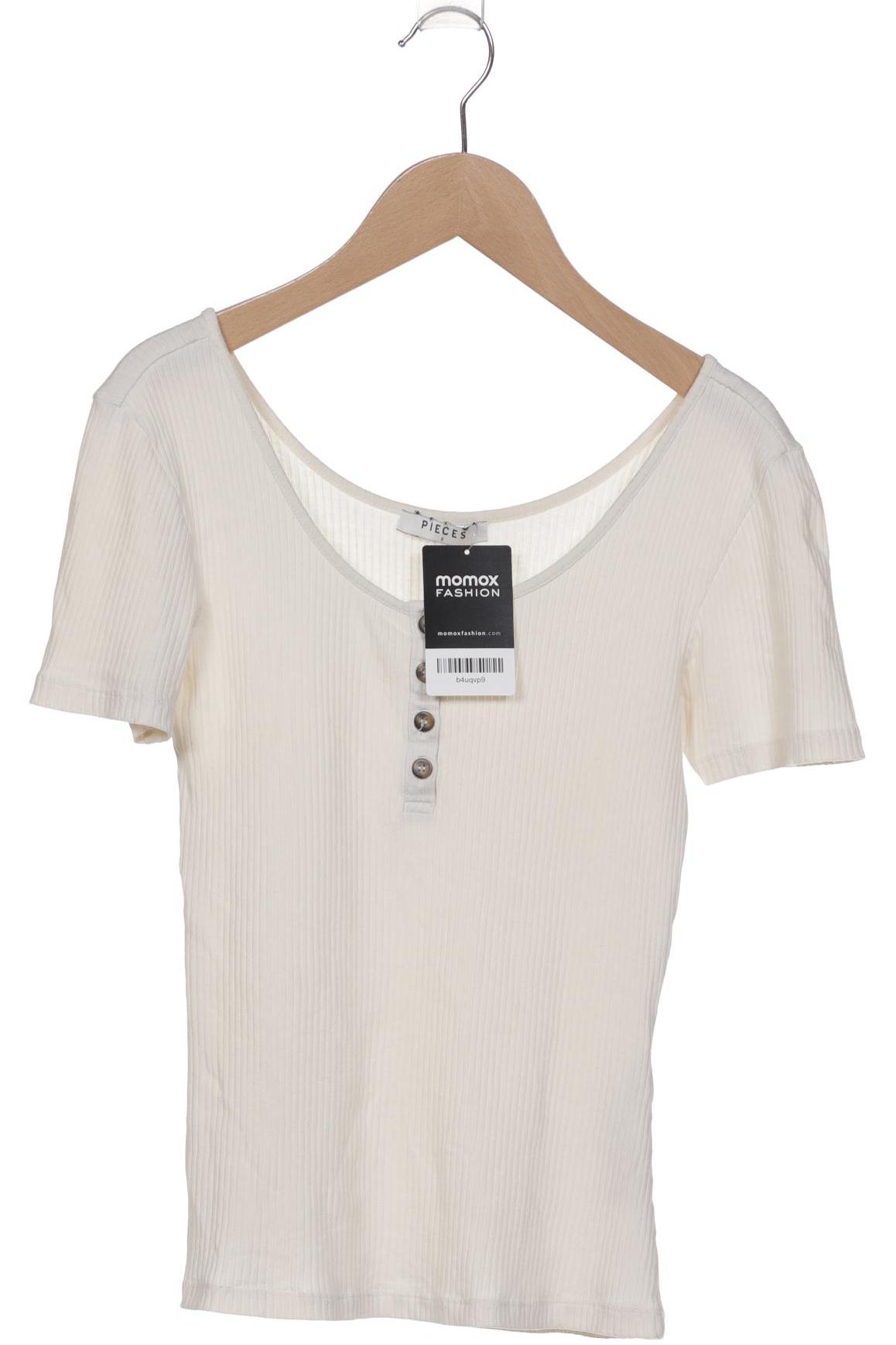 

pieces Damen T-Shirt, cremeweiß, Gr. 36