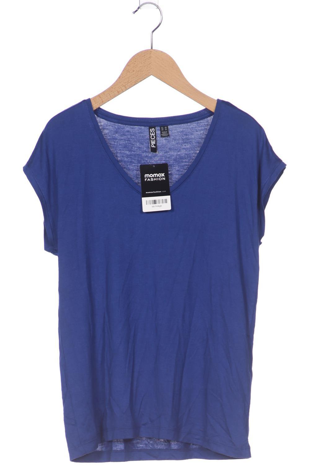 

pieces Damen T-Shirt, blau, Gr. 34