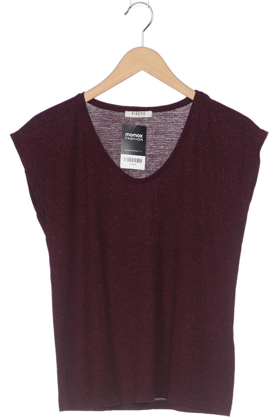 

pieces Damen T-Shirt, bordeaux, Gr. 36