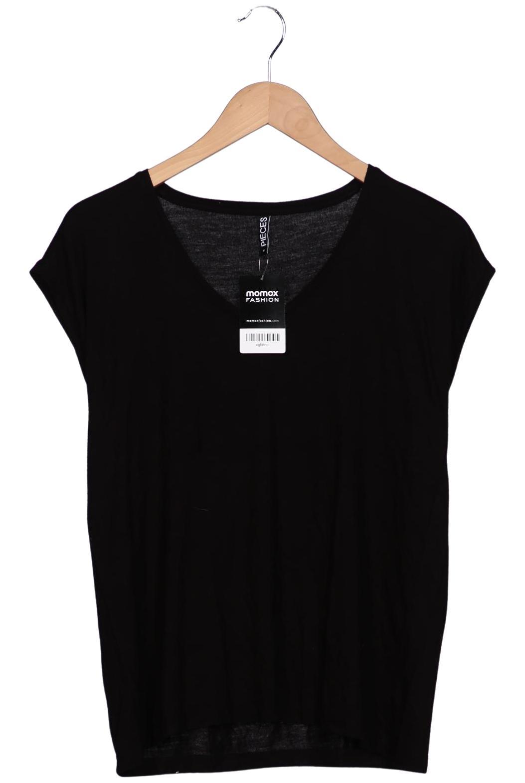 

pieces Damen T-Shirt, schwarz, Gr. 38