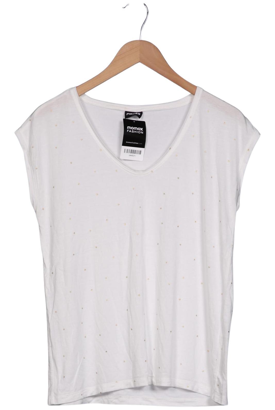 

pieces Damen T-Shirt, weiß, Gr. 42