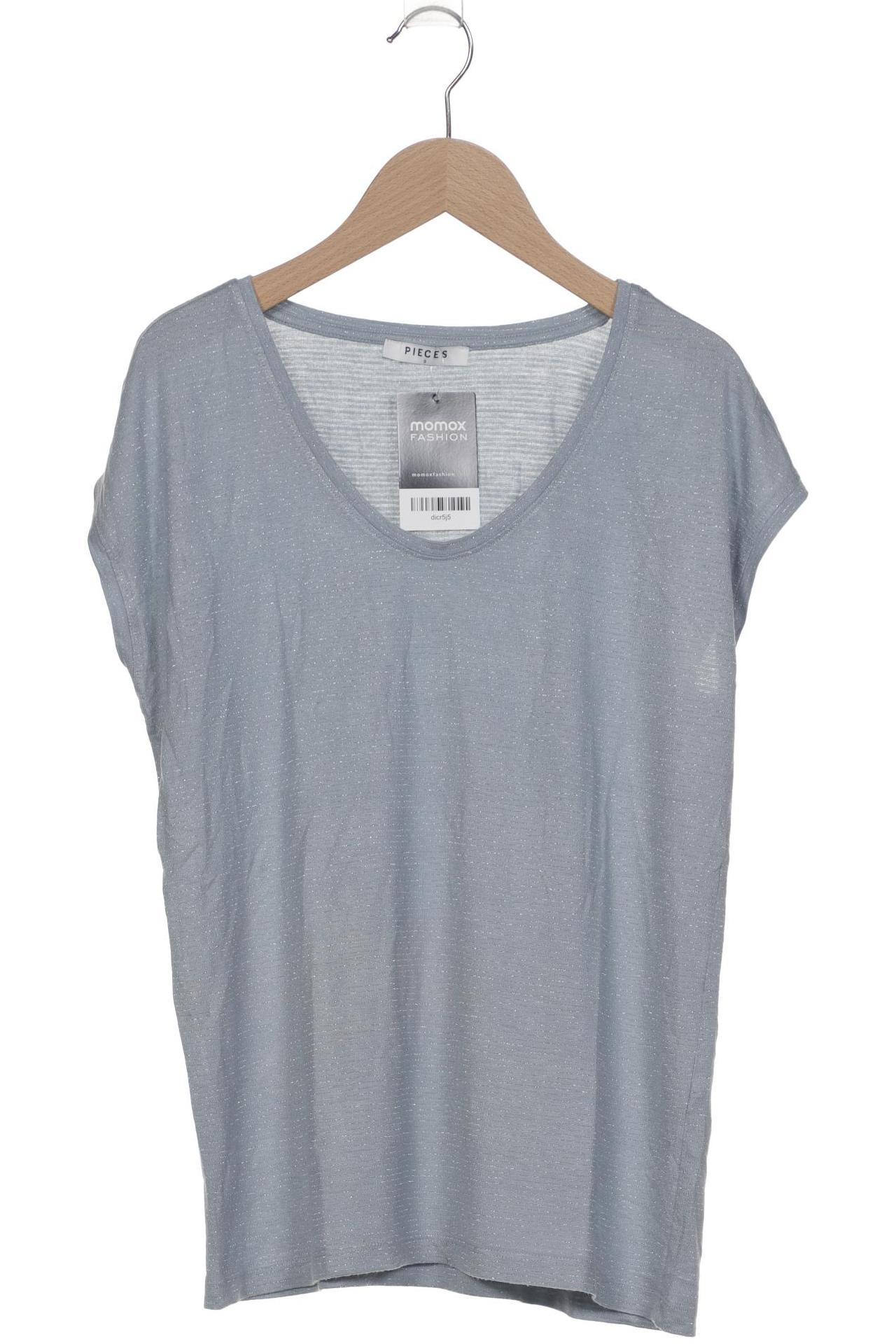 

pieces Damen T-Shirt, blau, Gr. 36