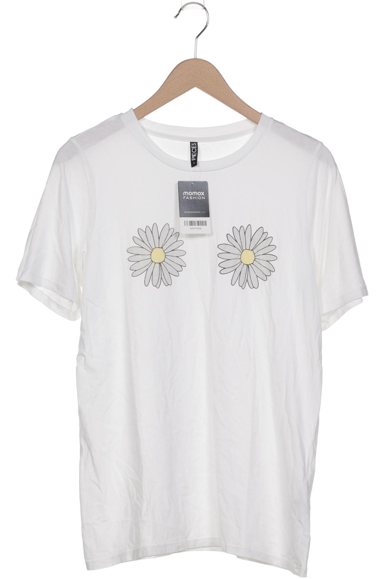 

pieces Damen T-Shirt, weiß, Gr. 38