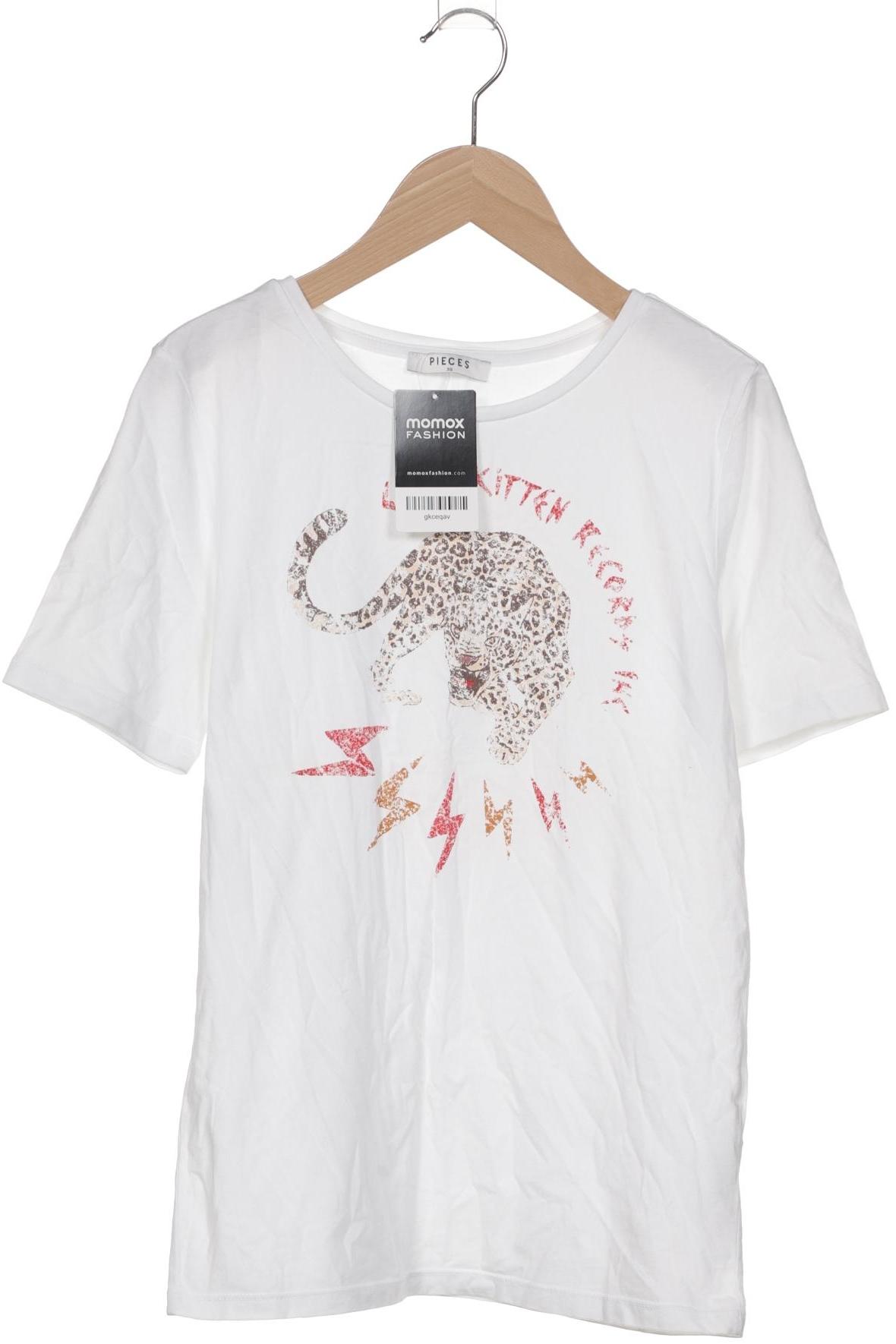 

pieces Damen T-Shirt, weiß, Gr. 34