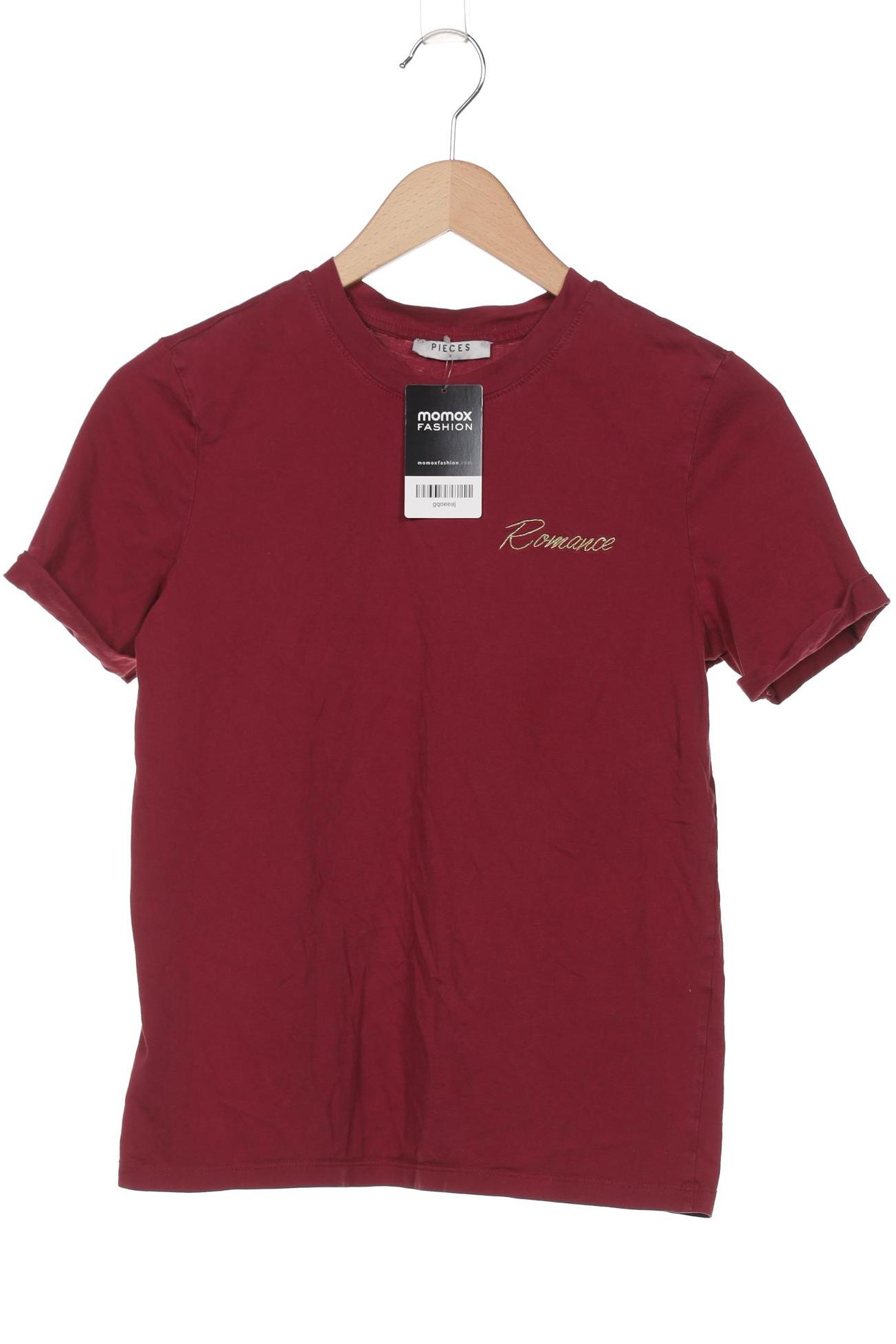 

pieces Damen T-Shirt, bordeaux, Gr. 36