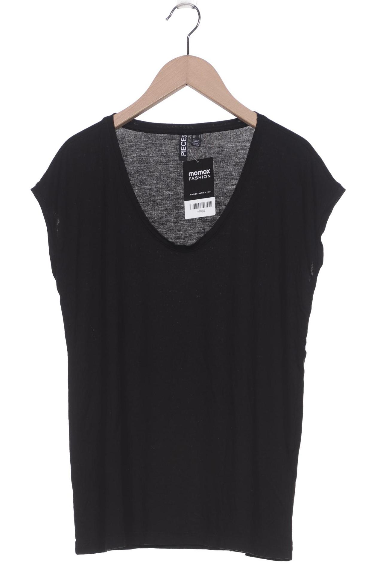 

pieces Damen T-Shirt, schwarz, Gr. 36
