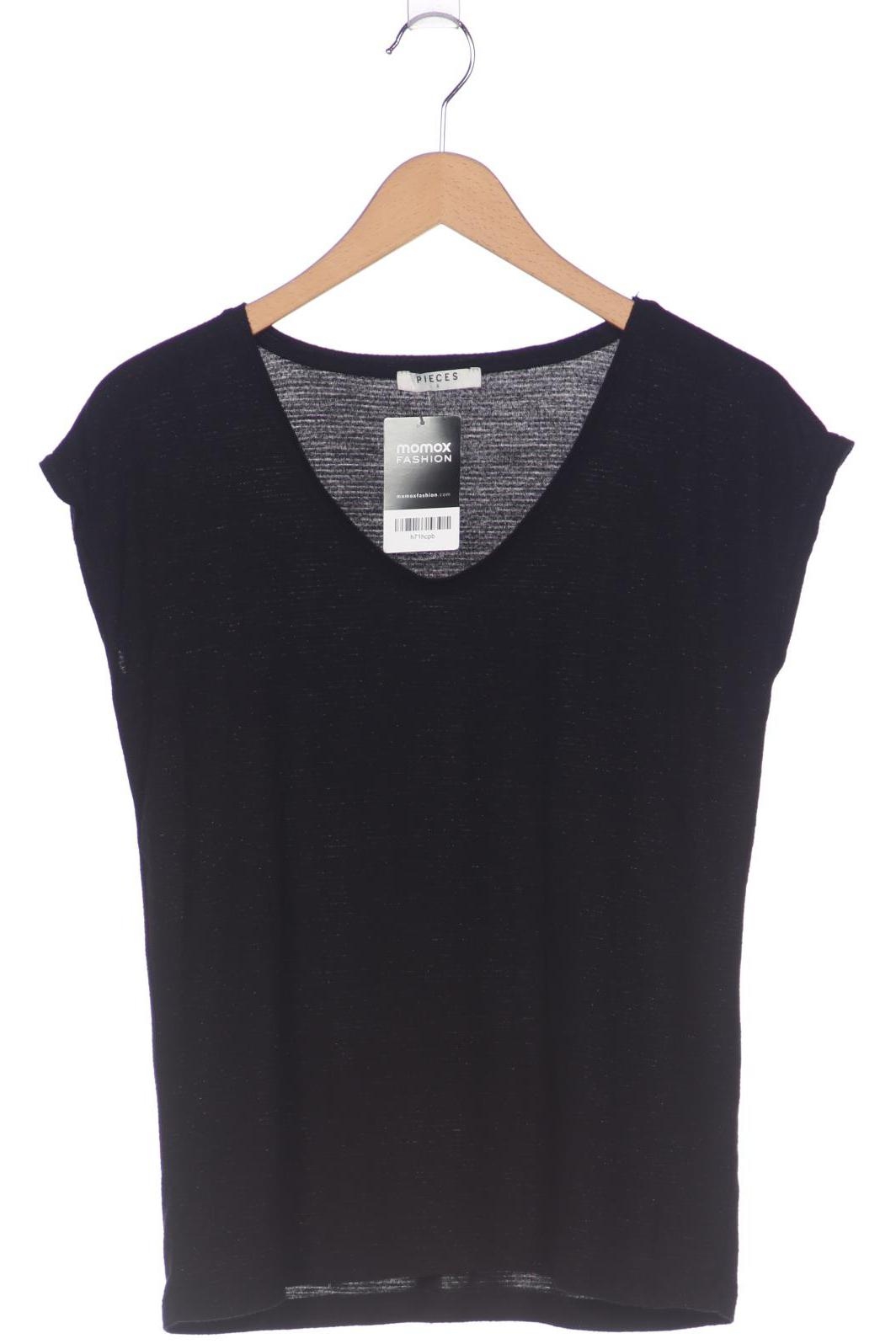 

pieces Damen T-Shirt, schwarz, Gr. 36