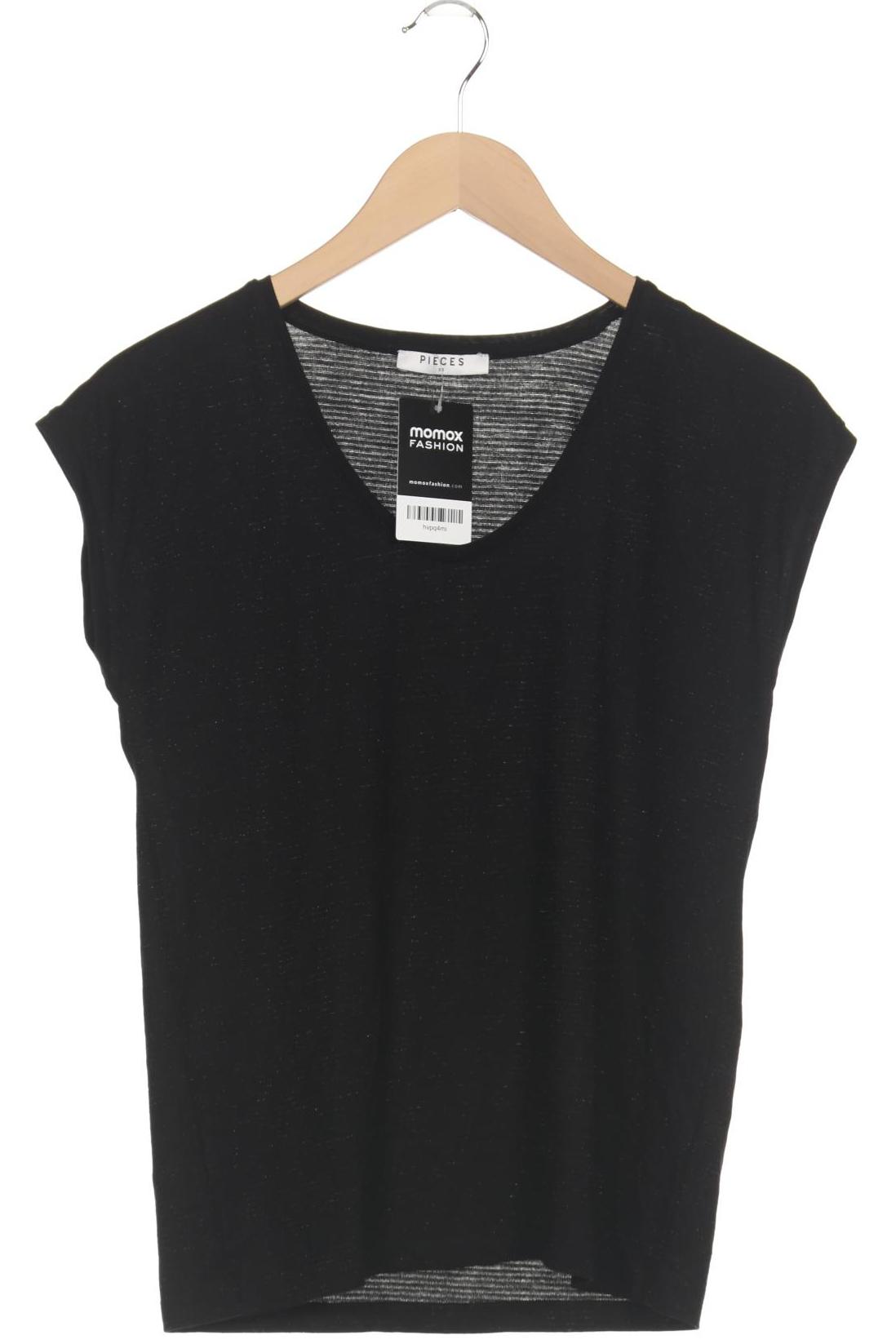 

pieces Damen T-Shirt, schwarz, Gr. 34