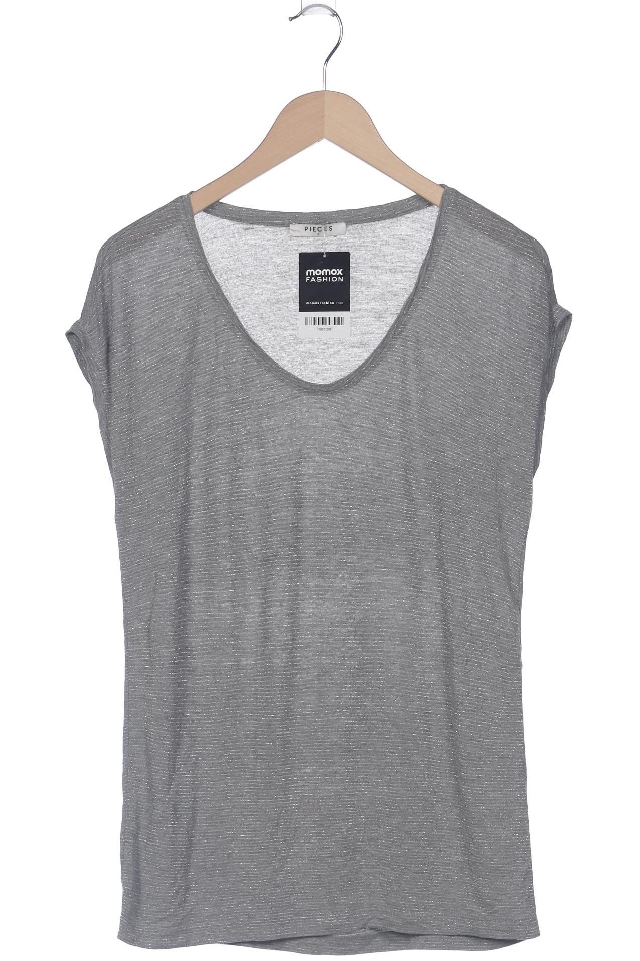 

pieces Damen T-Shirt, grau, Gr. 36