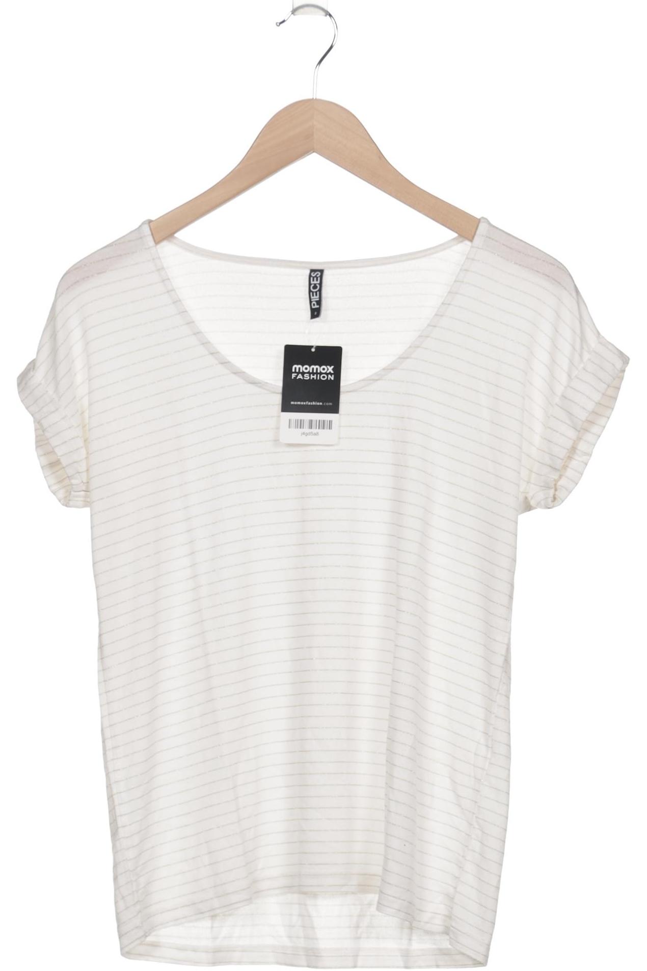 Thumbnail - pieces Damen T-Shirt, cremeweiß, Gr. 36