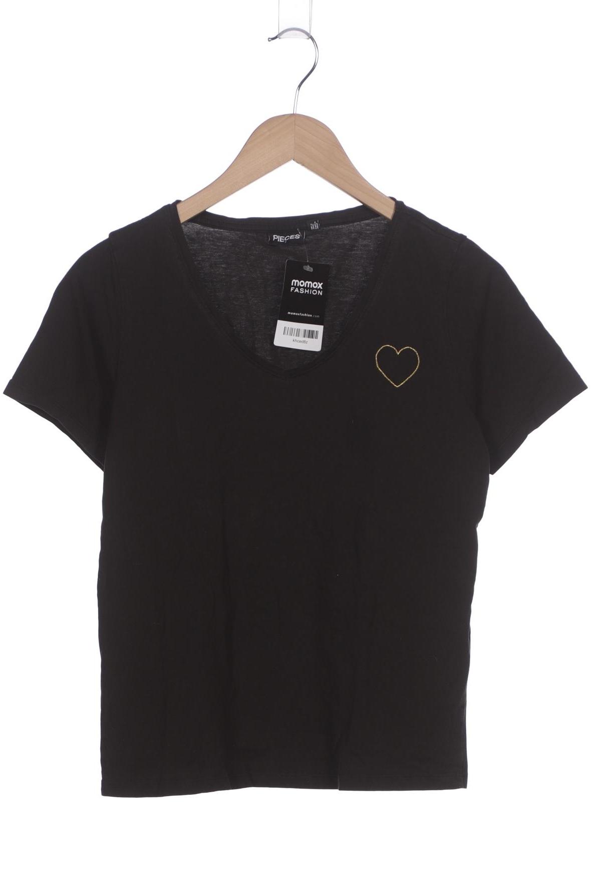

pieces Damen T-Shirt, schwarz, Gr. 36