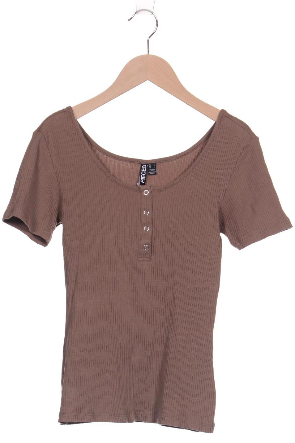 

pieces Damen T-Shirt, braun, Gr. 42