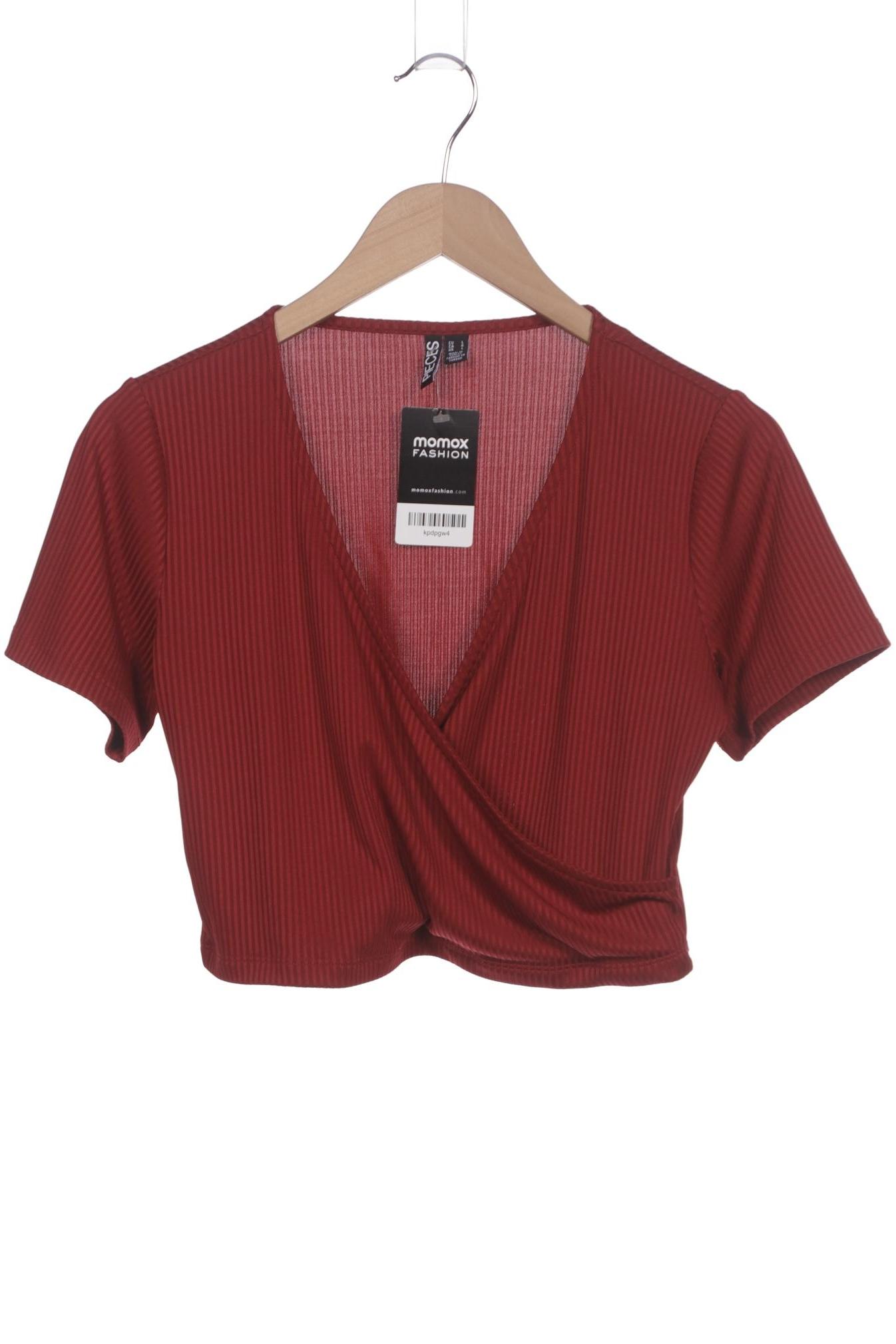 

pieces Damen T-Shirt, bordeaux, Gr. 42