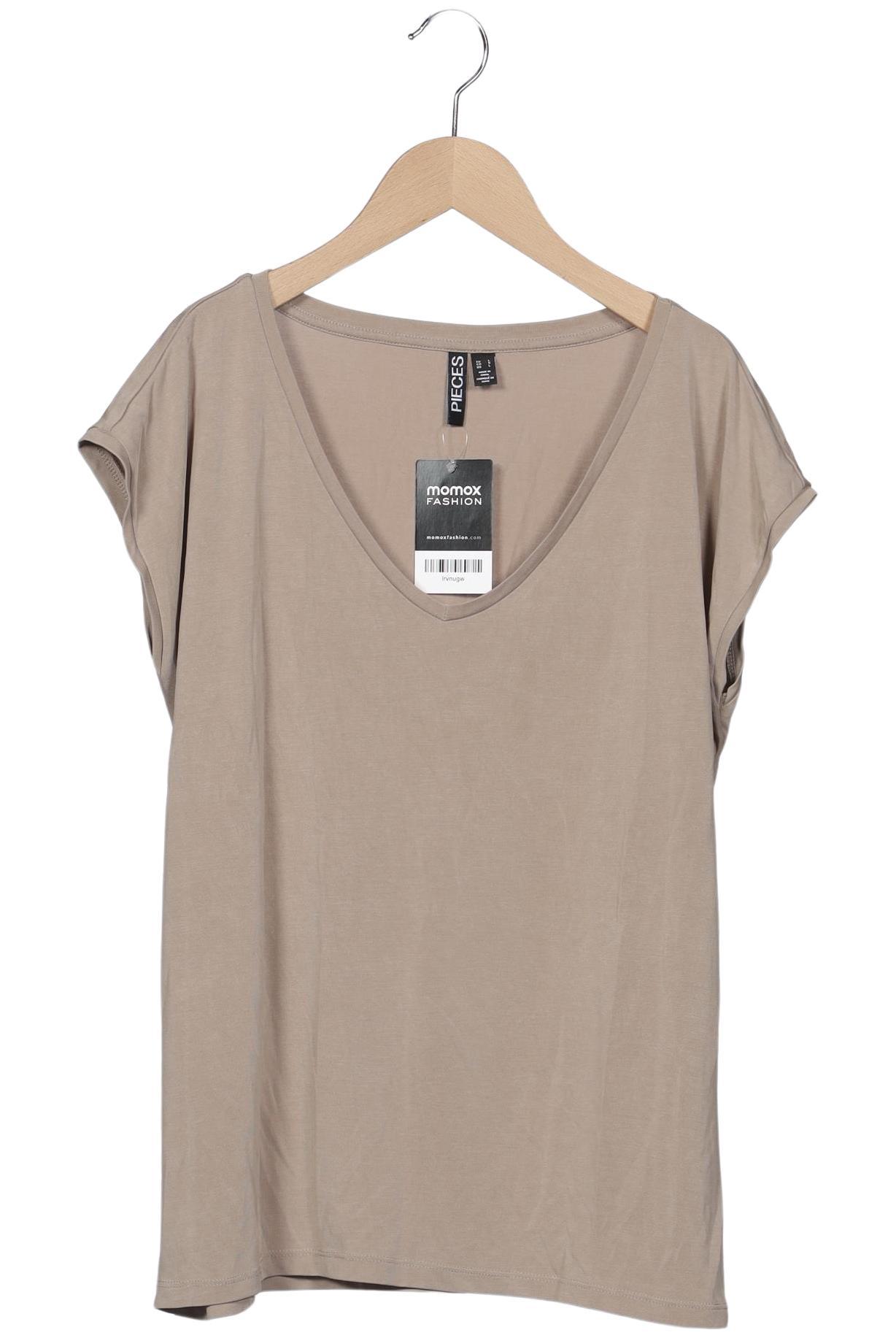 

pieces Damen T-Shirt, beige, Gr. 42