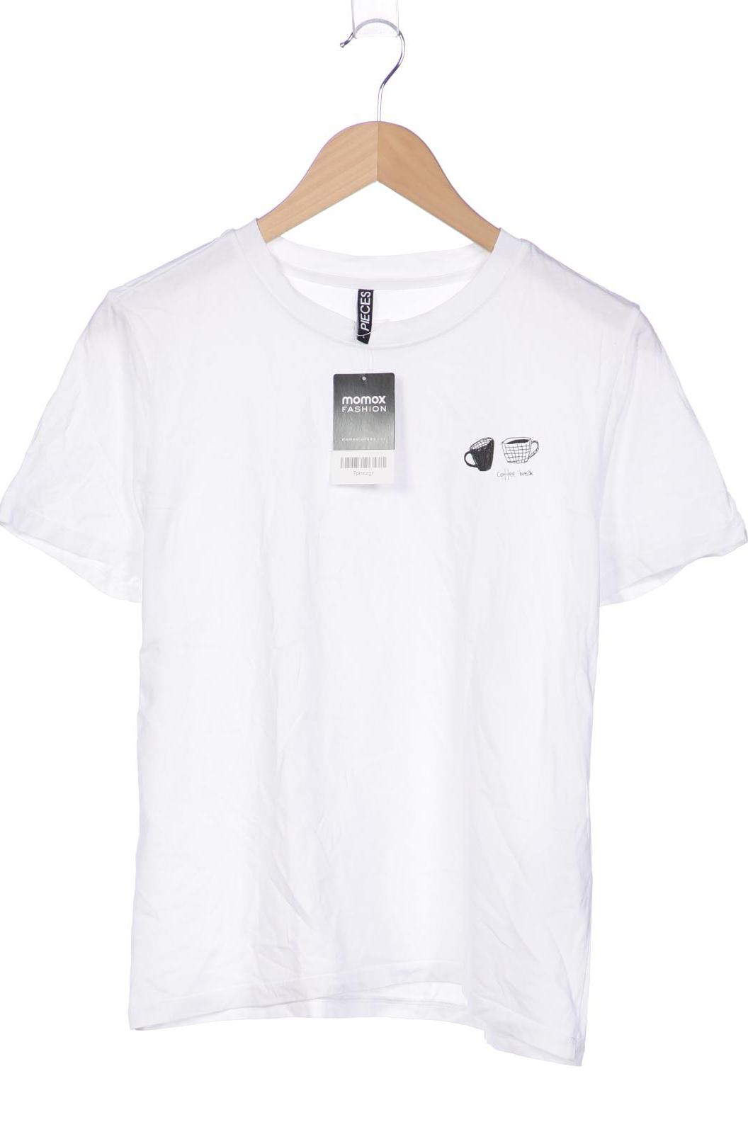 

pieces Damen T-Shirt, weiß, Gr. 42
