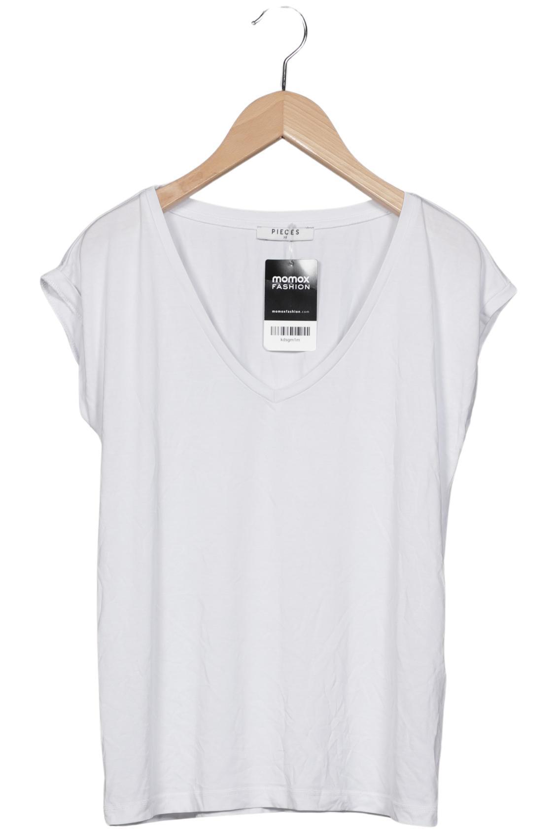 

pieces Damen T-Shirt, weiß, Gr. 34