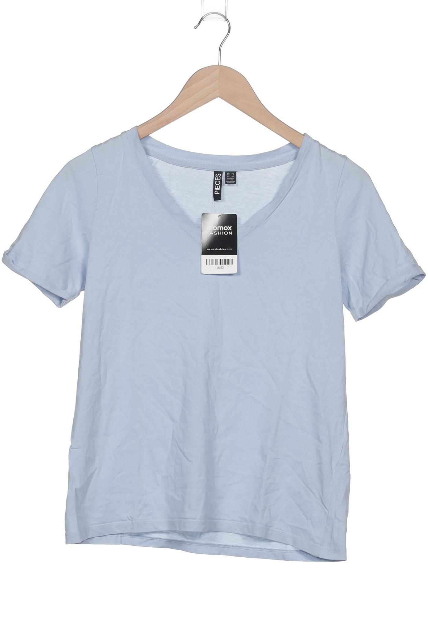 

pieces Damen T-Shirt, hellblau, Gr. 34