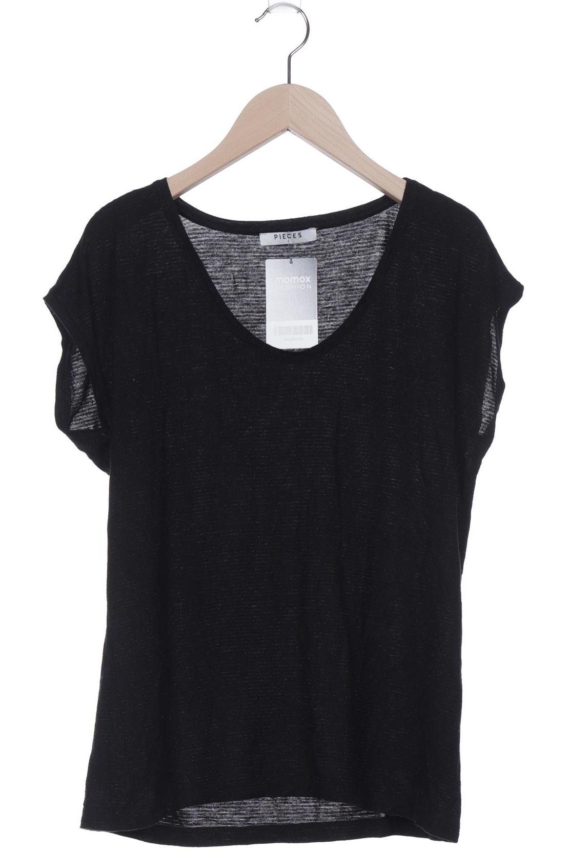 

pieces Damen T-Shirt, schwarz, Gr. 36