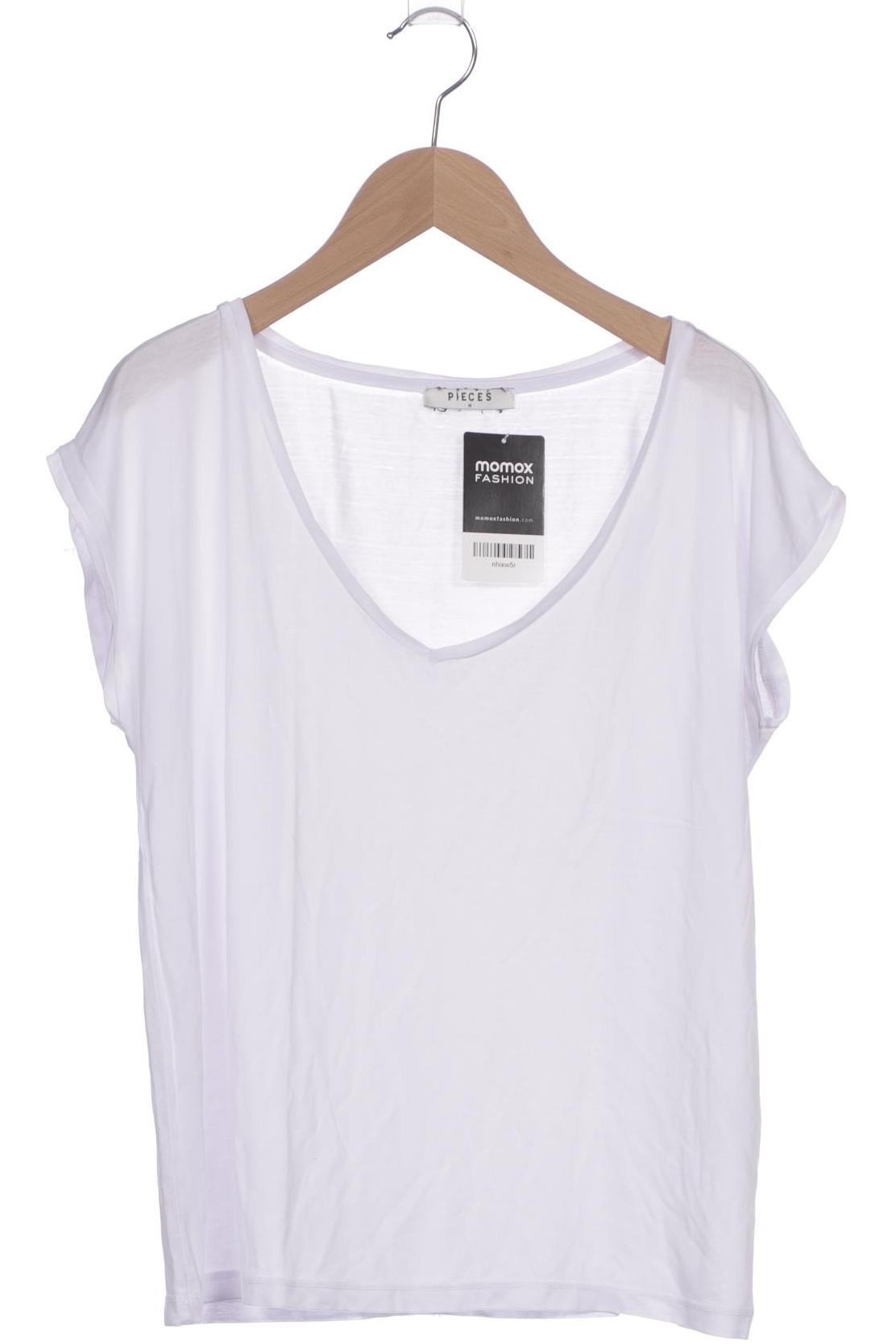 

pieces Damen T-Shirt, weiß, Gr. 38