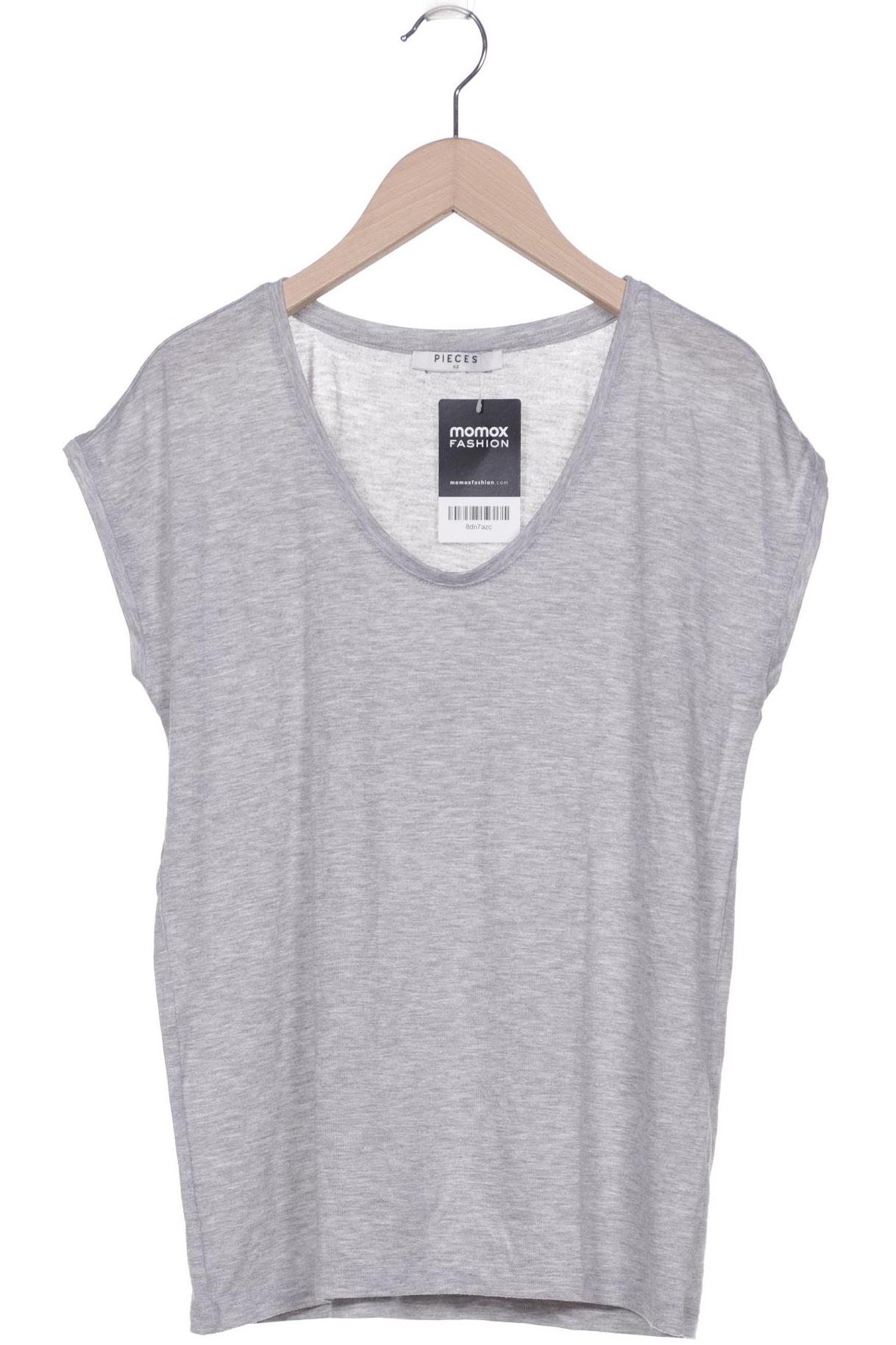 

pieces Damen T-Shirt, grau, Gr. 34