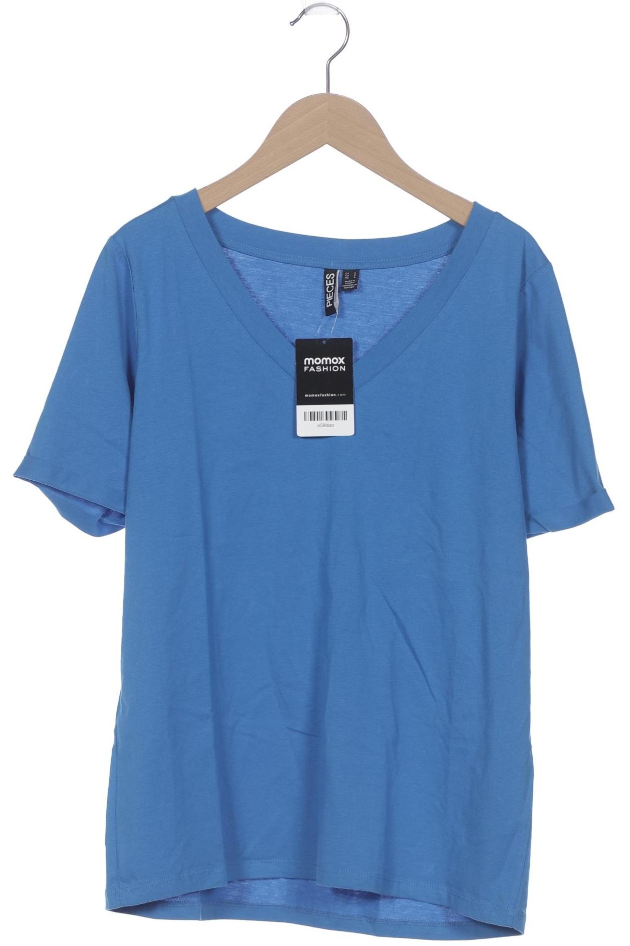 

pieces Damen T-Shirt, blau, Gr. 36