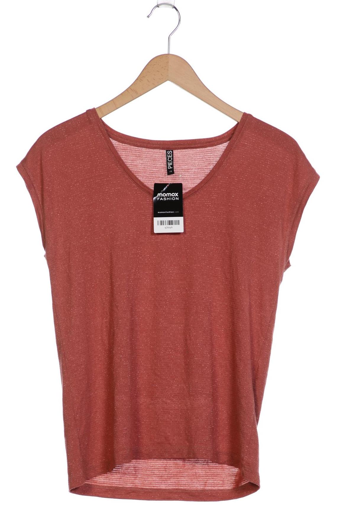

pieces Damen T-Shirt, orange, Gr. 34